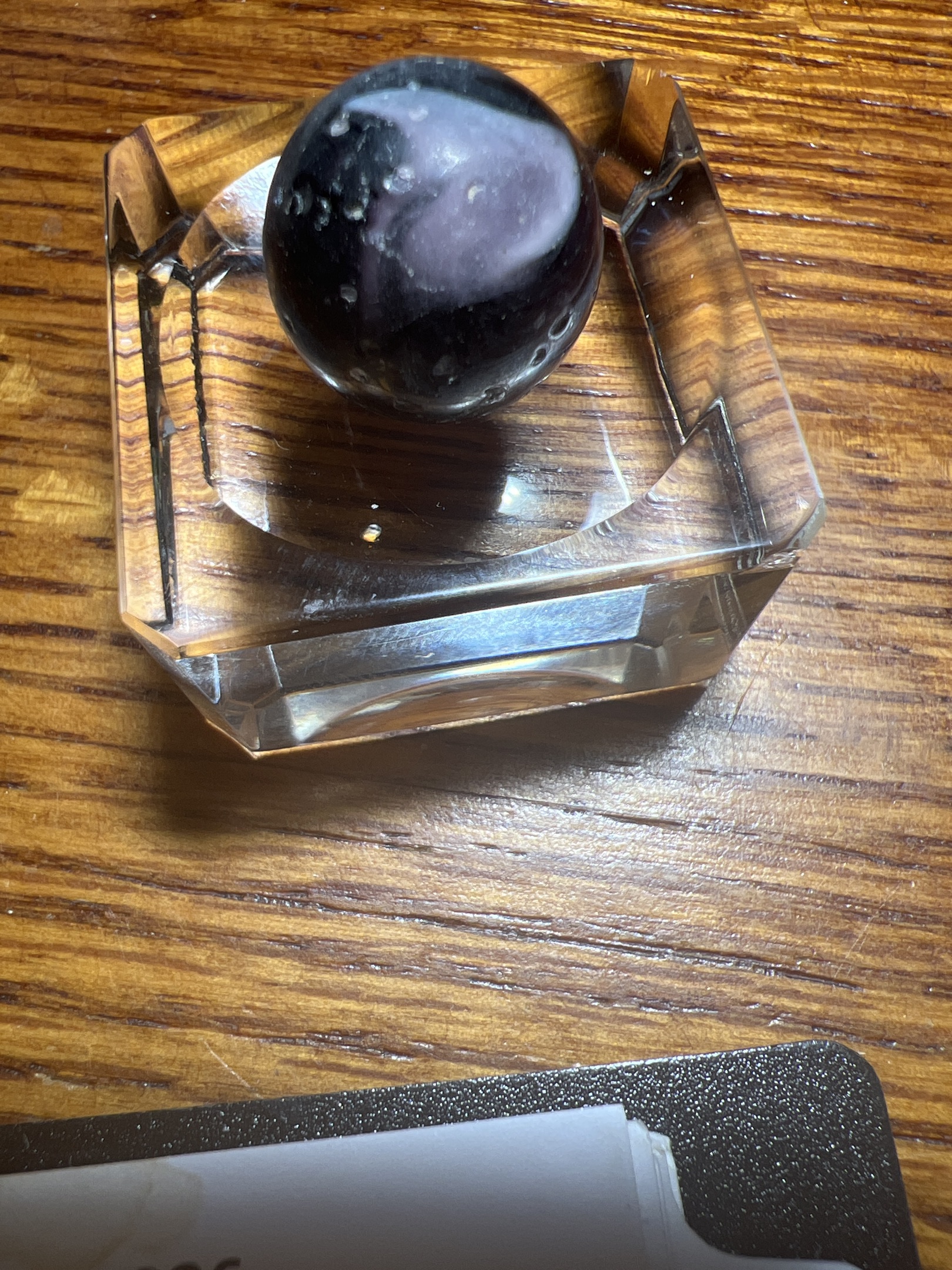 Purple Slag by Akro Agate Co.