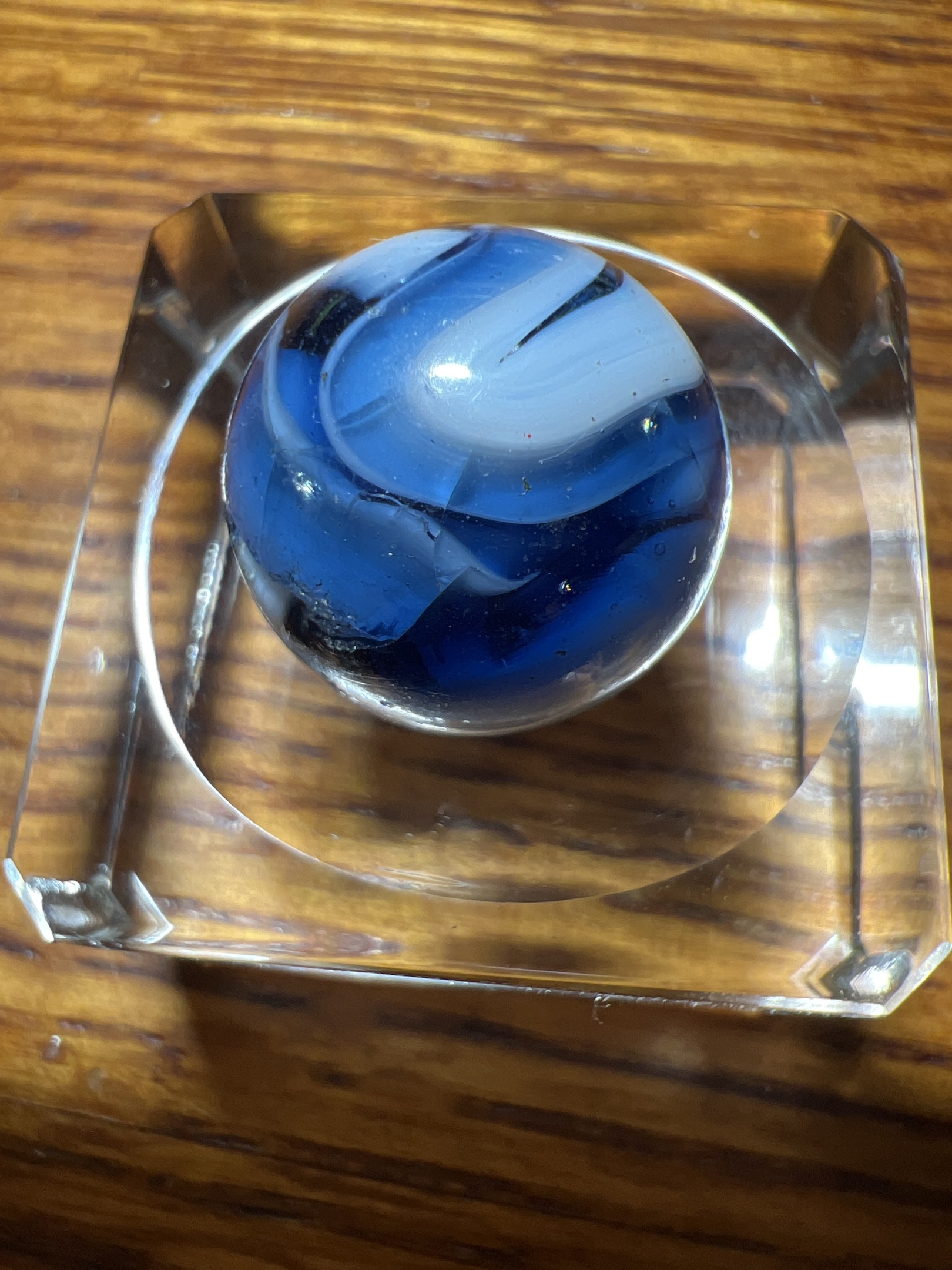 Blue Slag by Akro Agate Company