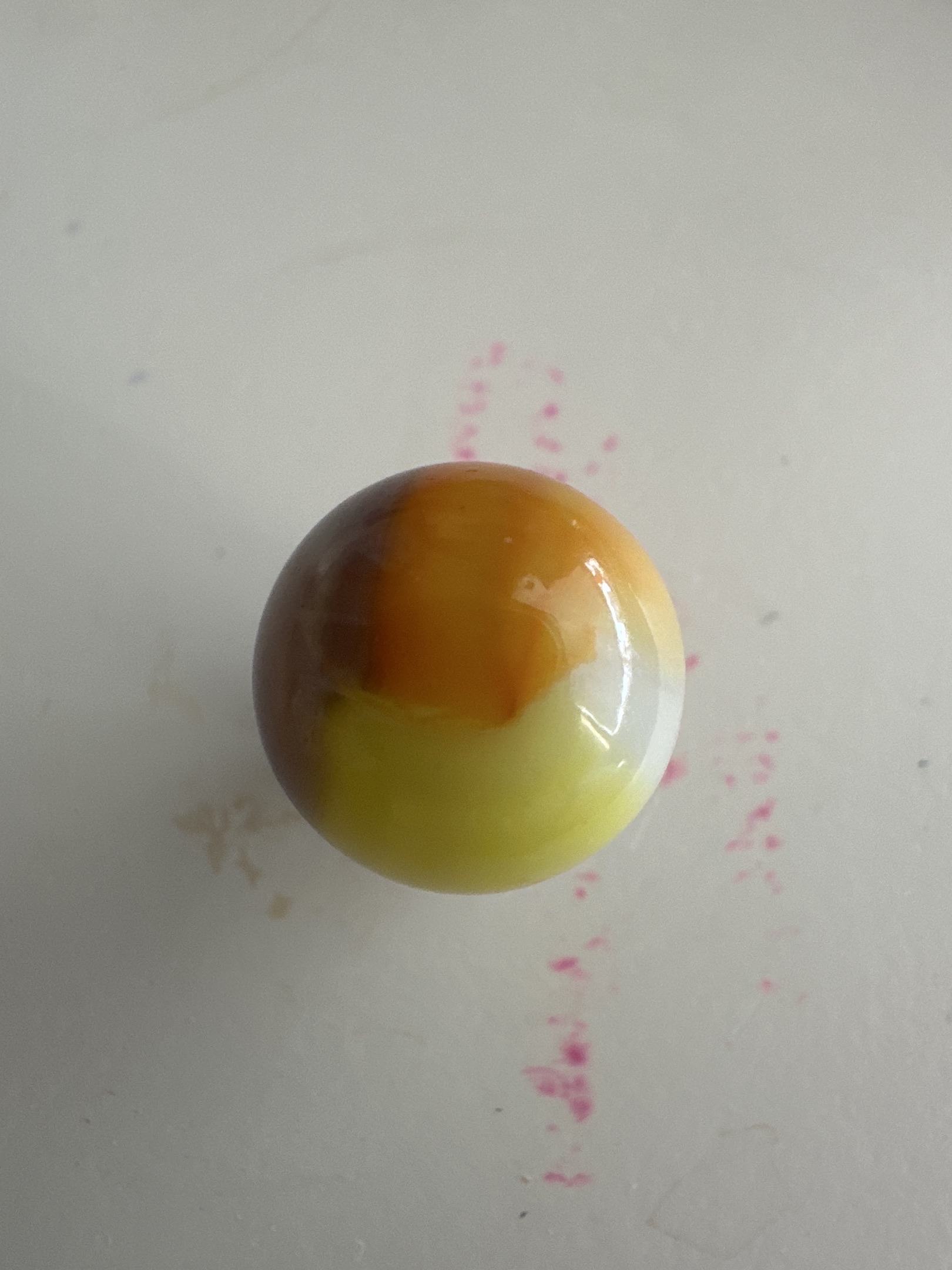 Tri-Color Patch (Yellow/Orange/Brown) by Akro Agate Company