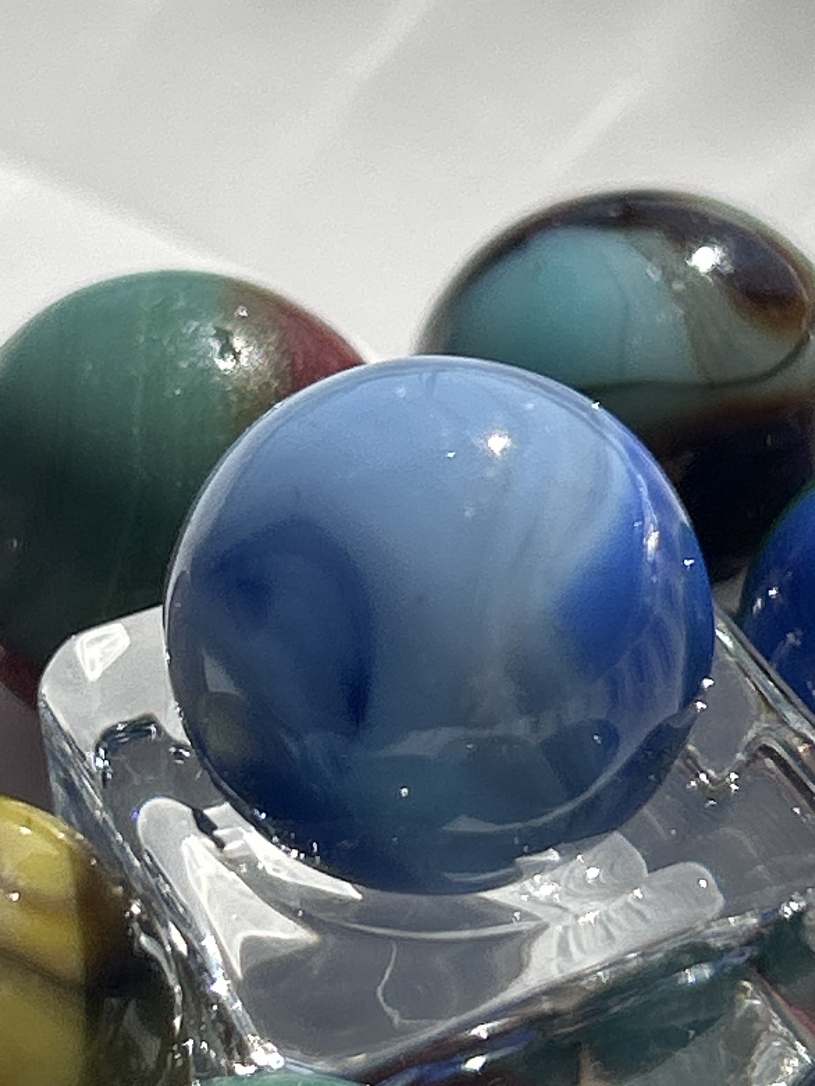 Blue Slag by Akro Agate, identification view
