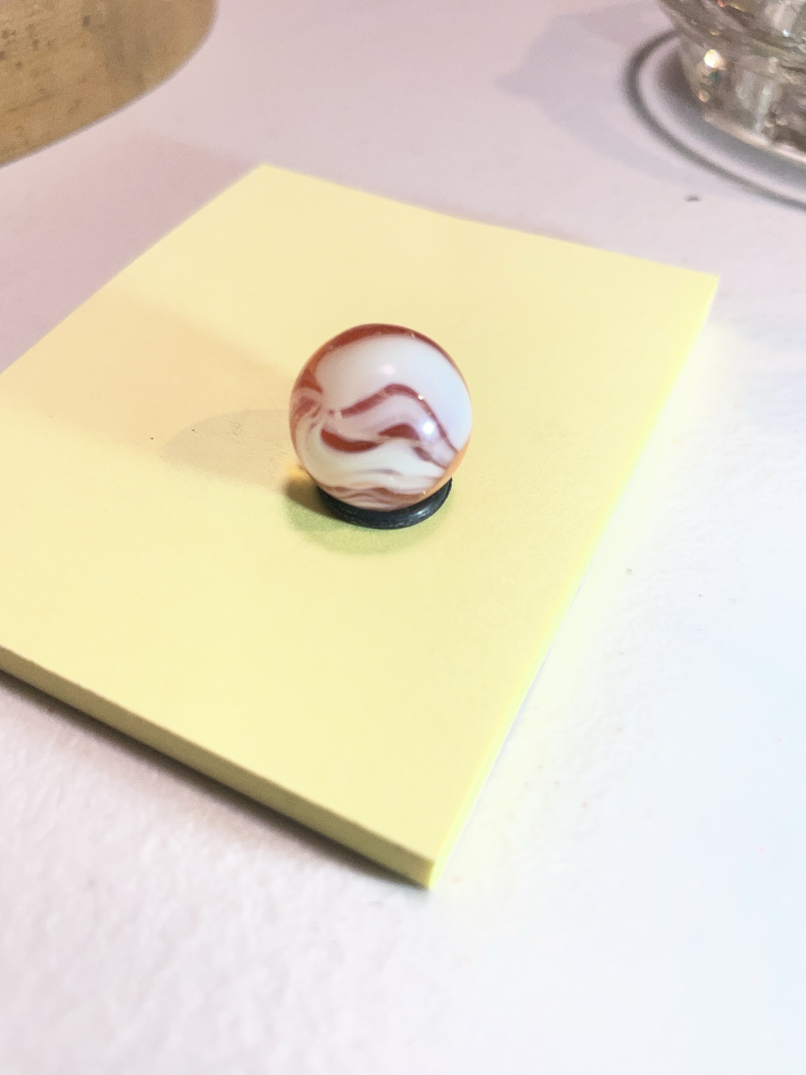 Red and White Special by Akro Agate