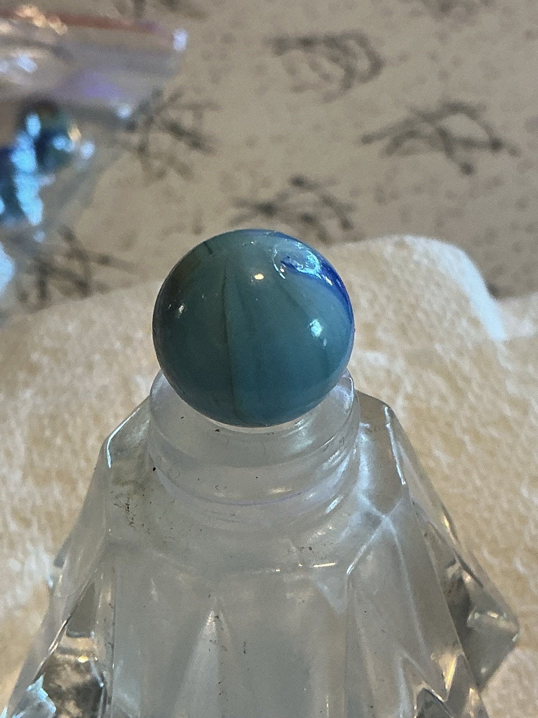 Blue Shimmer Swirl by Alley Agate, identification view