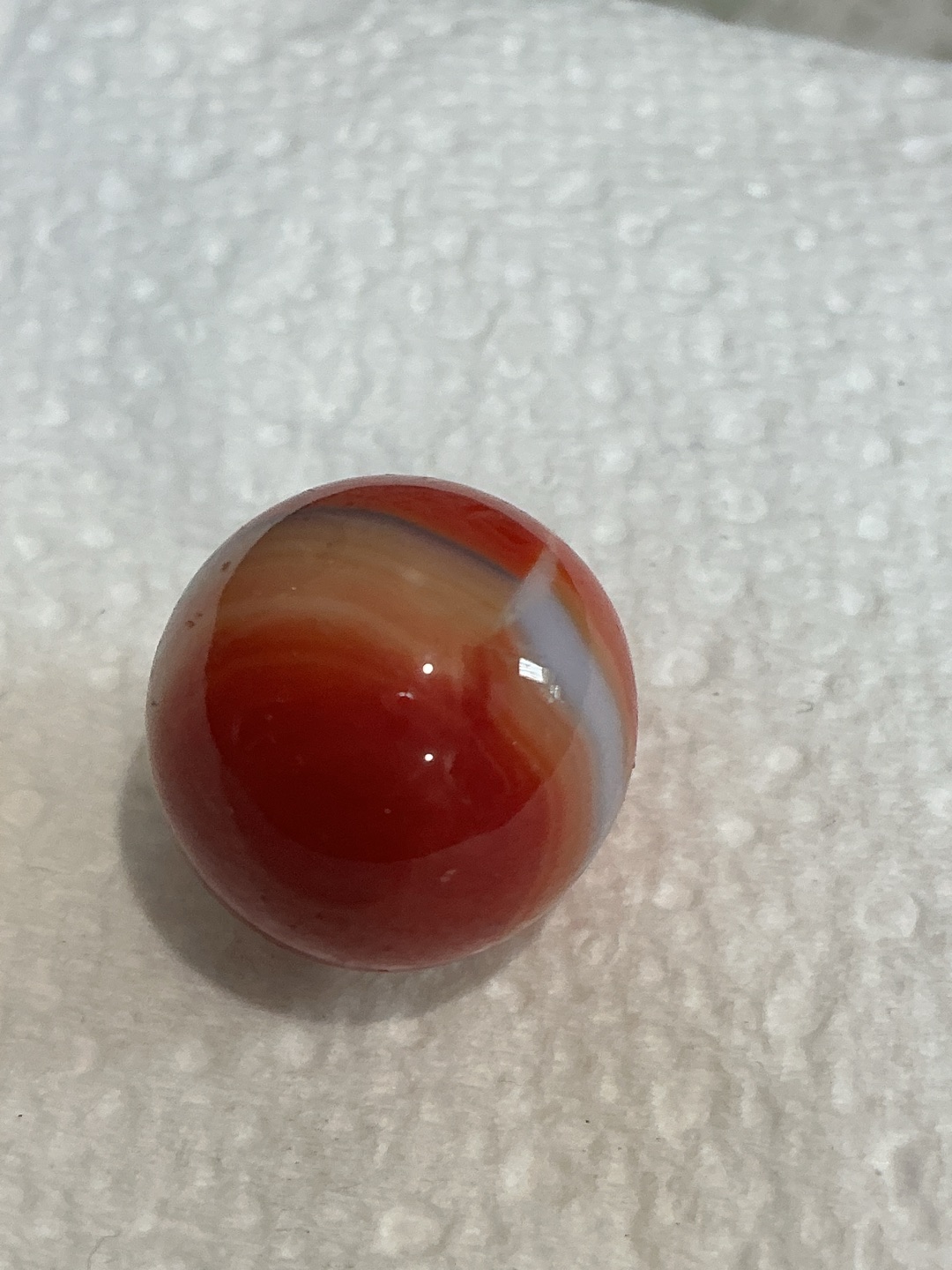 Liberty (Red, White & Blue) by Peltier Glass Company, identification view