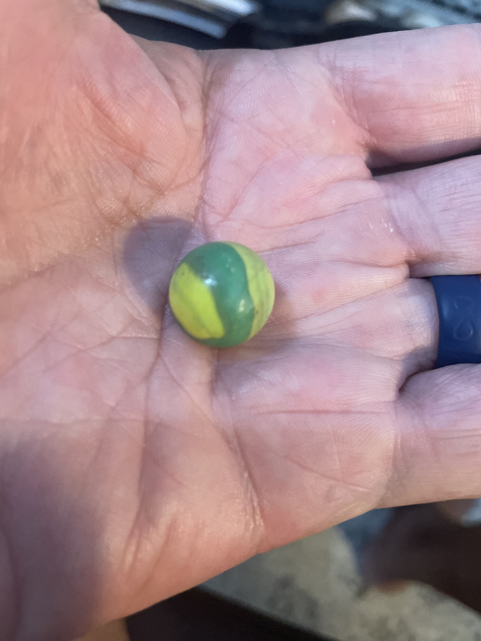 Green and Yellow Conqueror by Vitro Agate Company