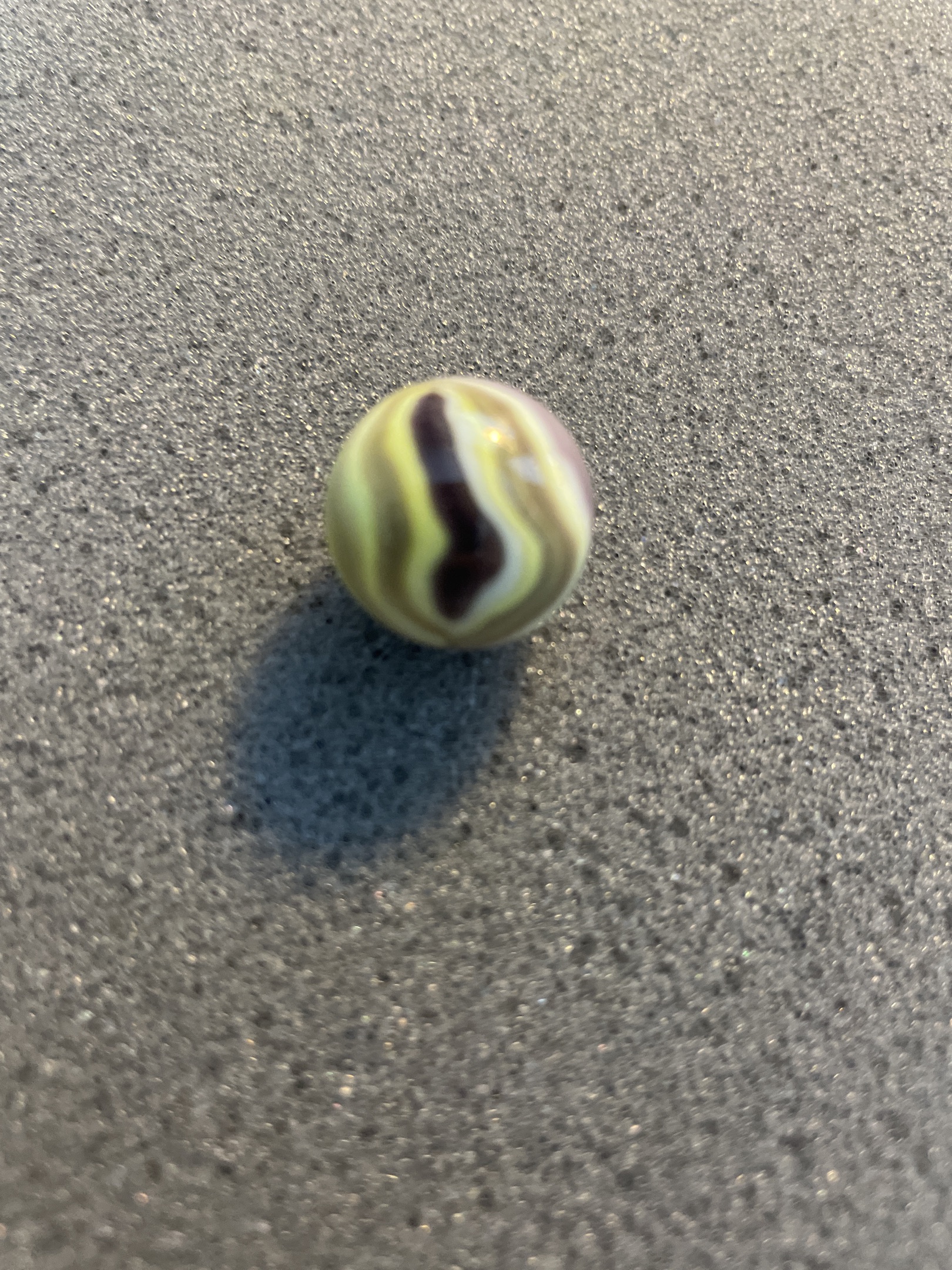 Chartreuse and Purple Swirl by Alley Agate