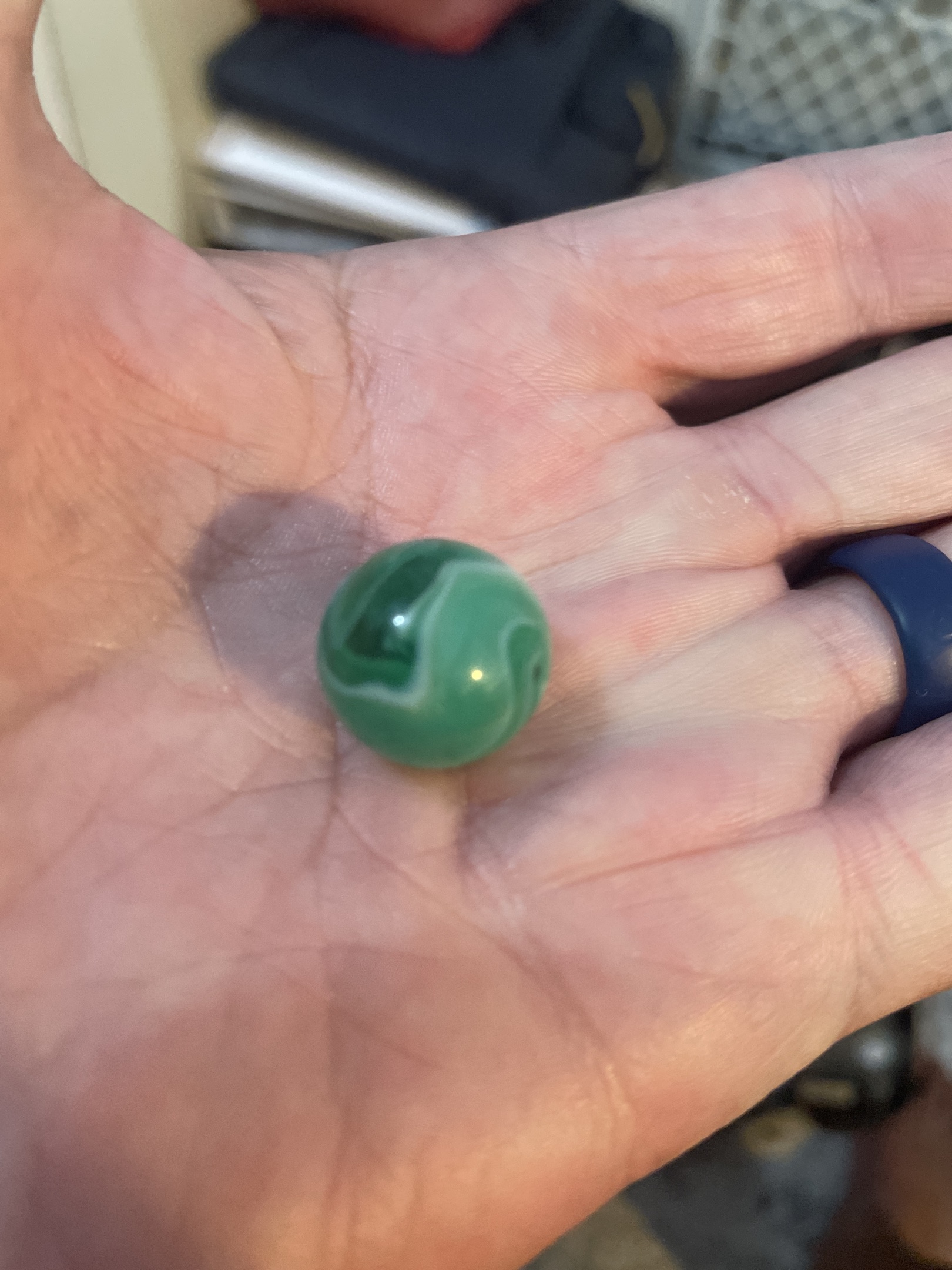 Green Swirl / Green Slag by Christensen Agate Company