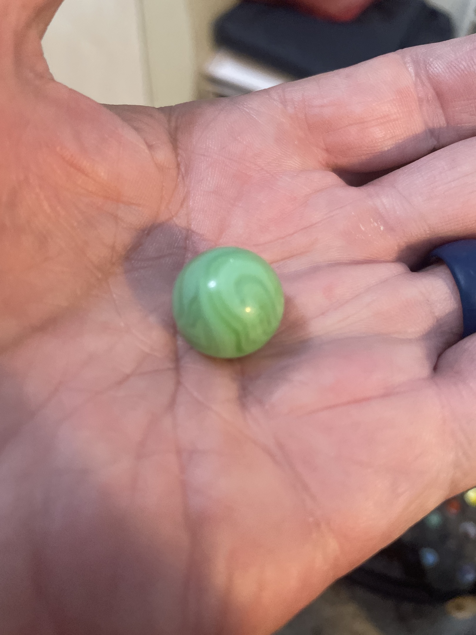 Green Slag by Akro Agate Company