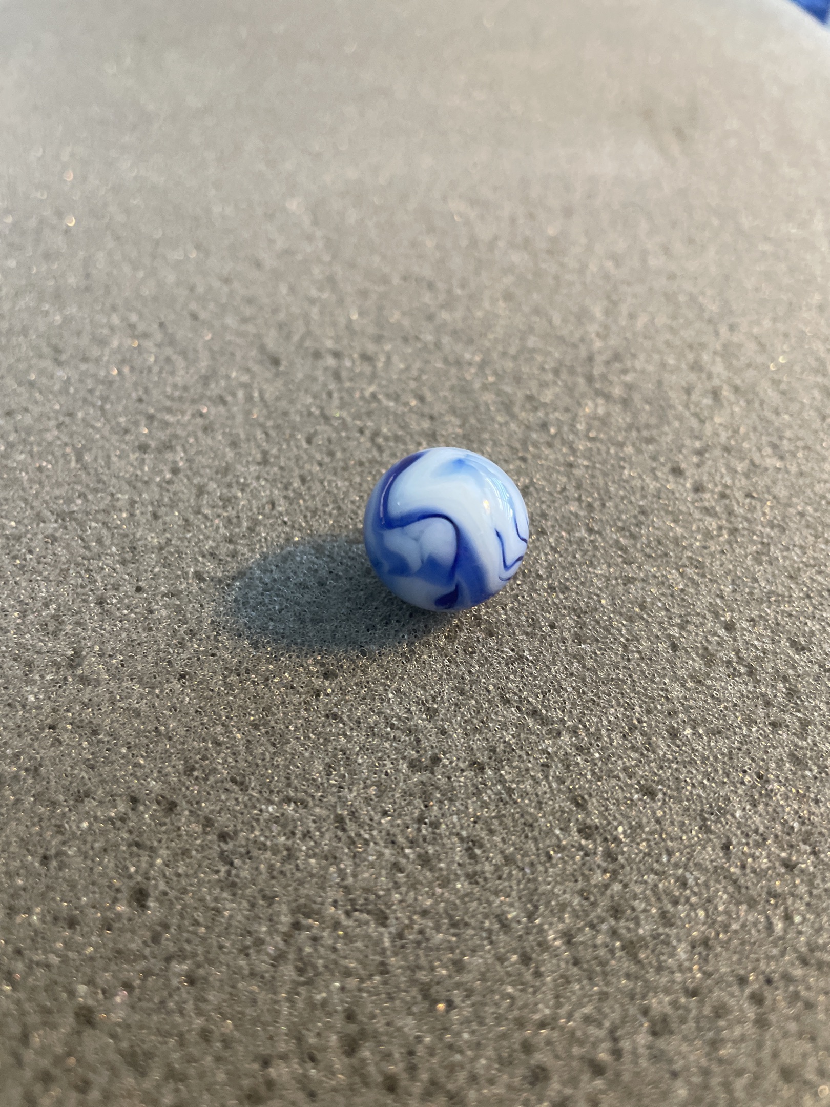 Blue and White Swirl by Alley Agate