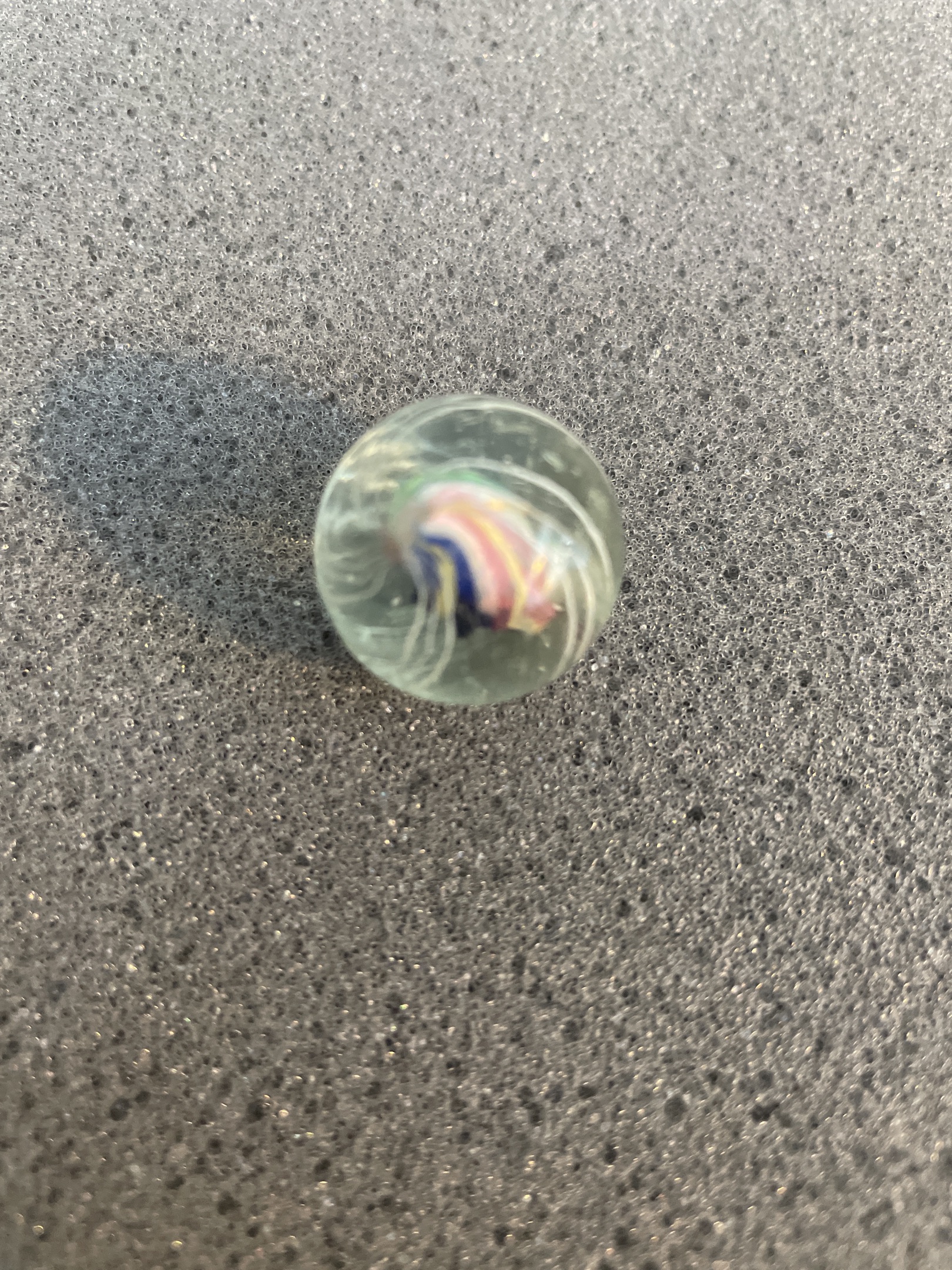 Latticinio Ribbon Core Swirl by German (Handmade)