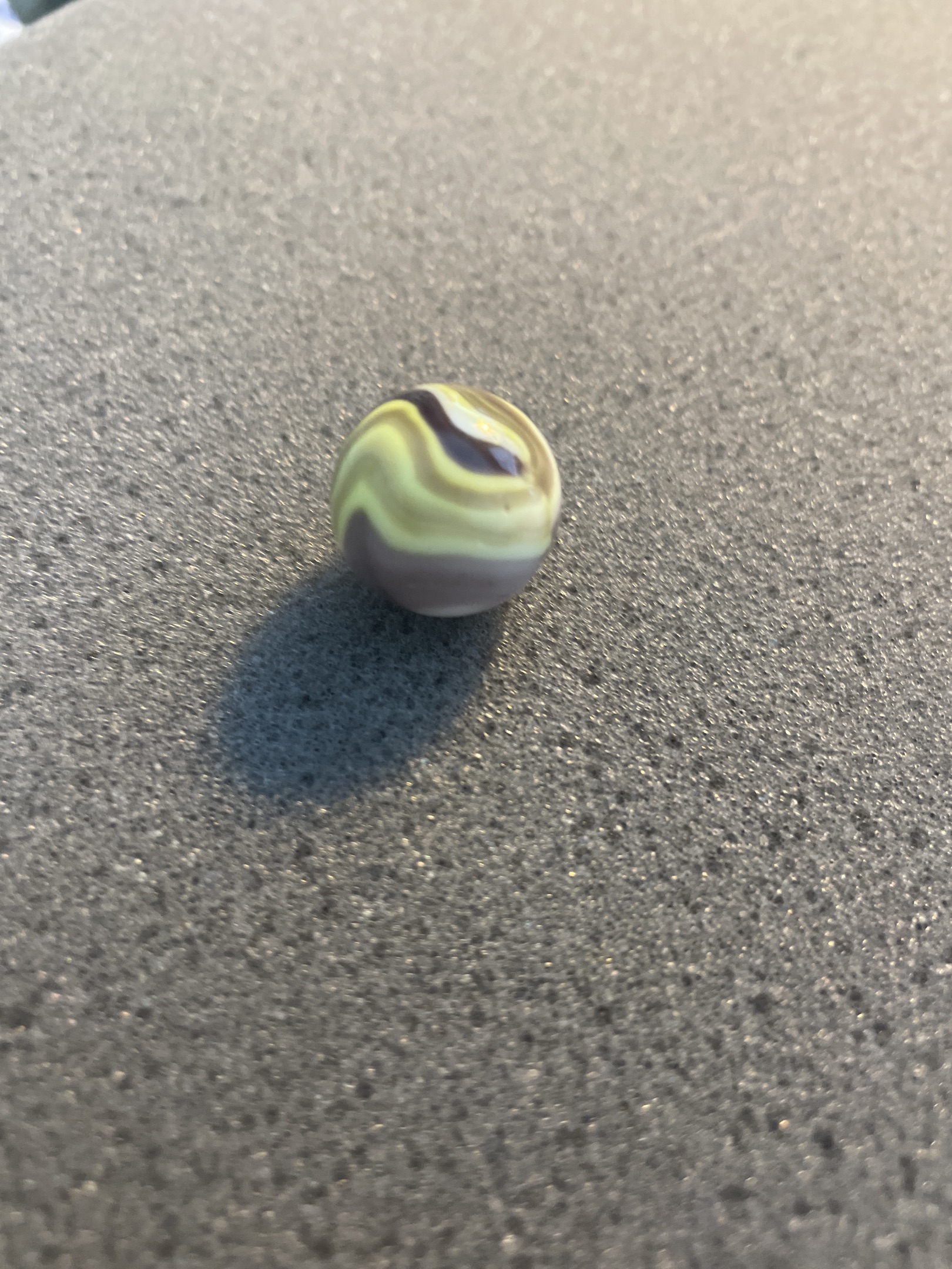 Chartreuse and Purple Swirl by Alley Agate Co.