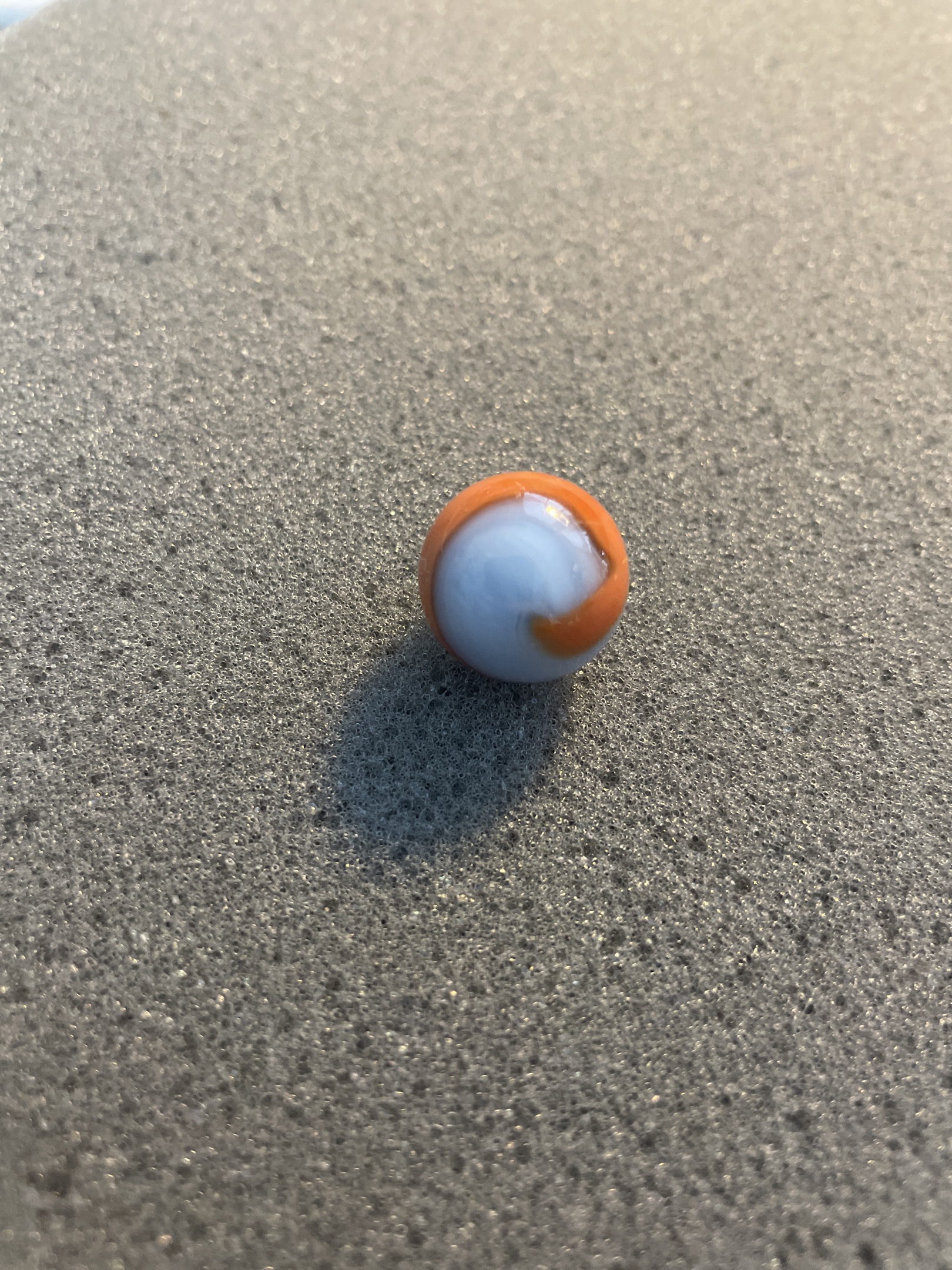 Orange & White Patch by Akro Agate Company