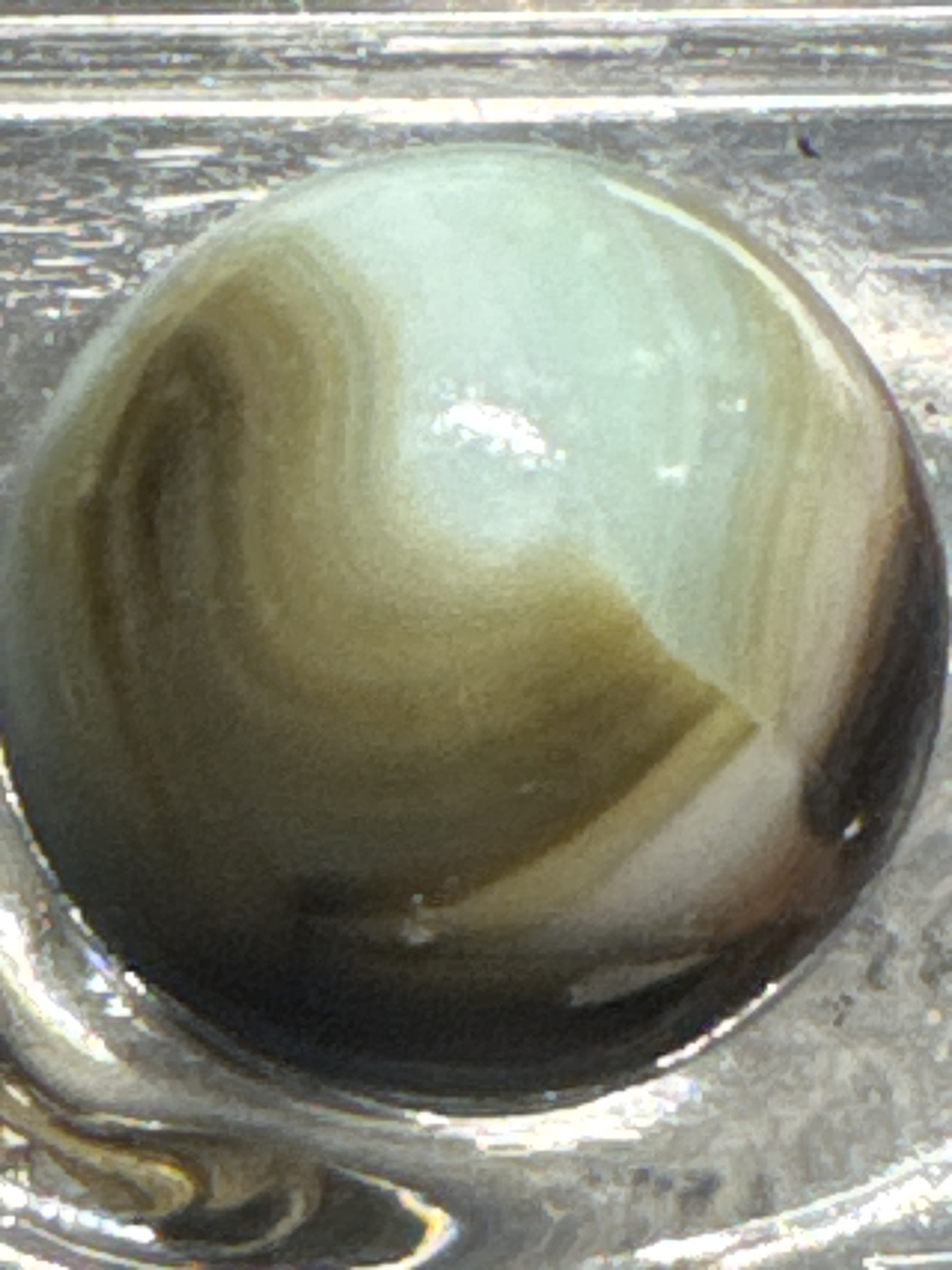 Brown and Peach Swirl by Alley Agate