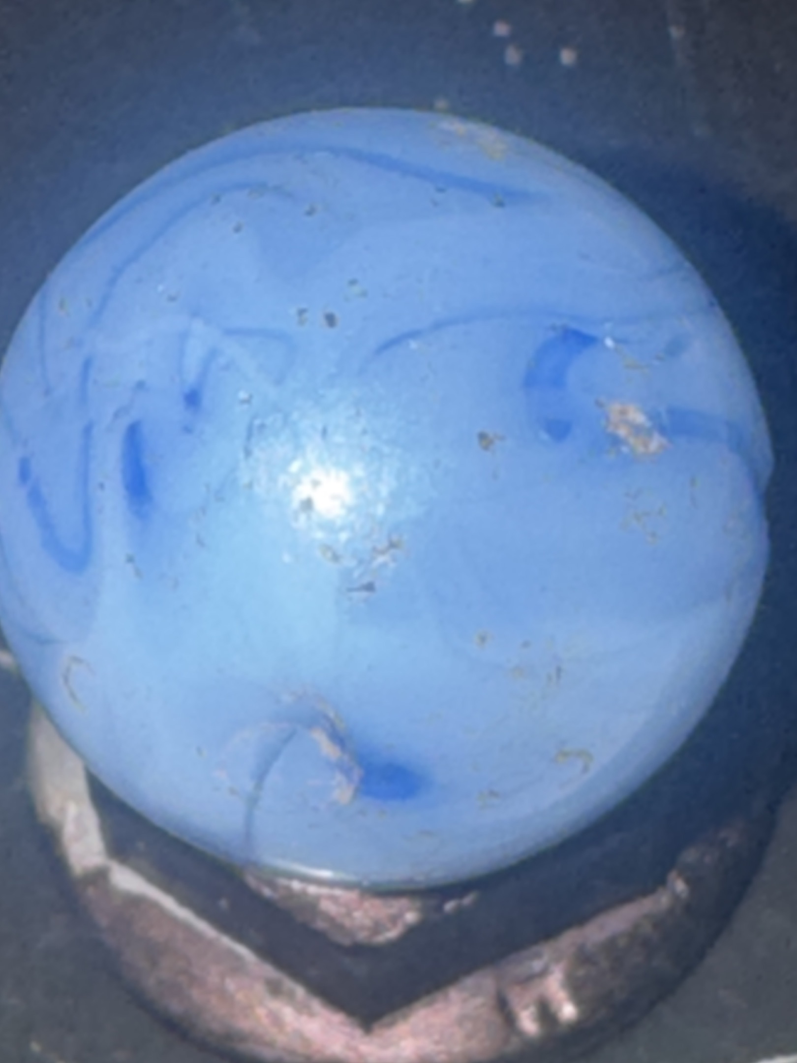 Blue Slag by Akro Agate, identification view