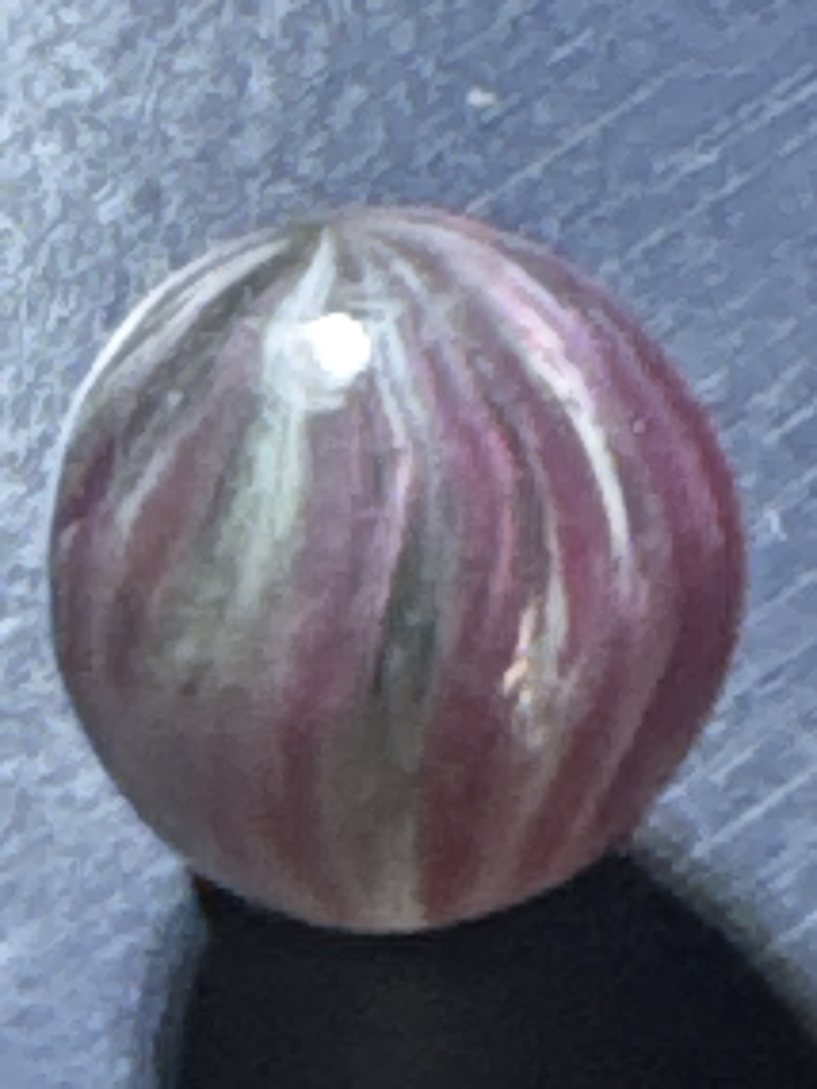 Prize Name (Pink & White) by Akro Agate Company