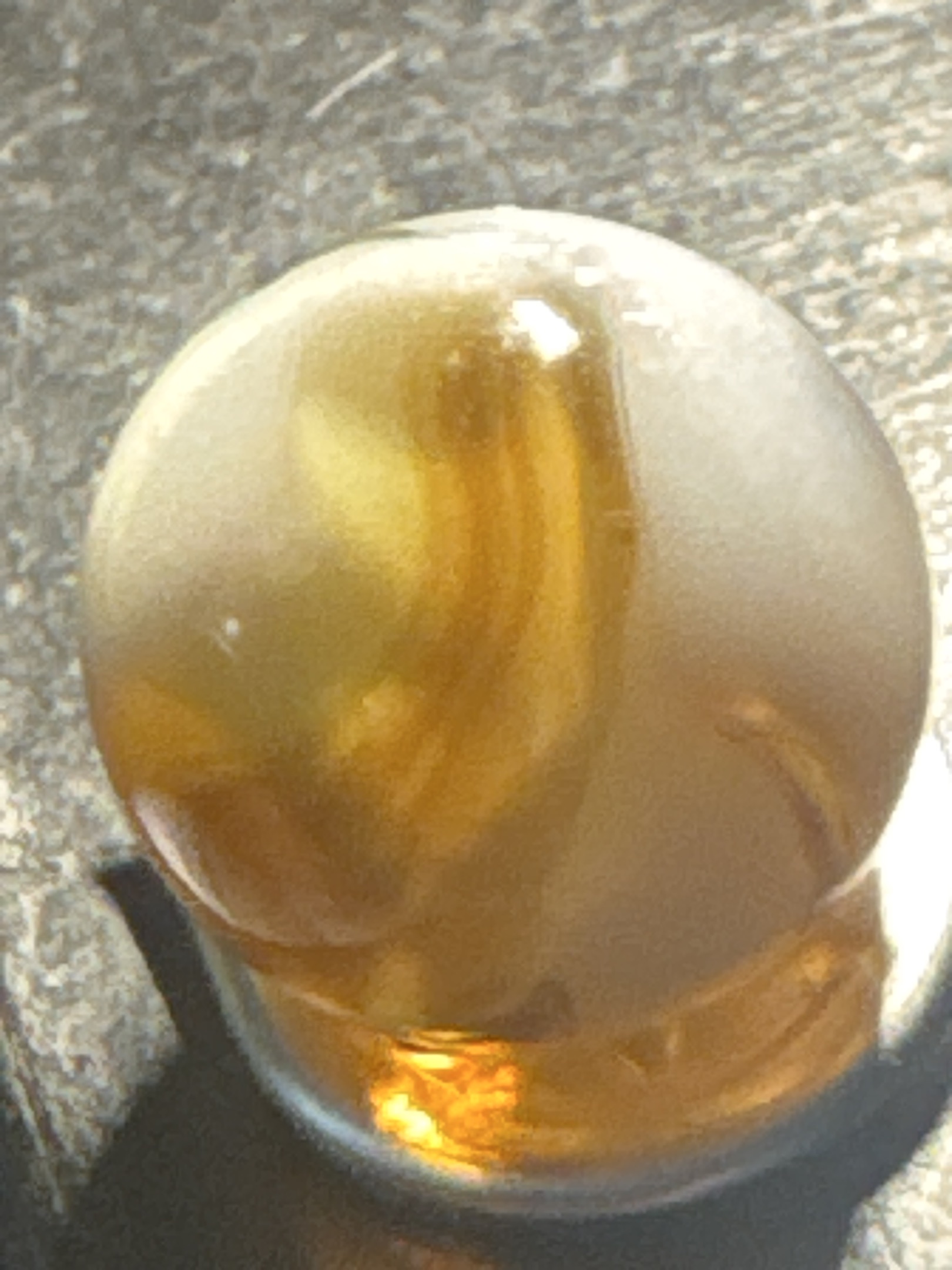 Amber/White Swirl by Akro Agate