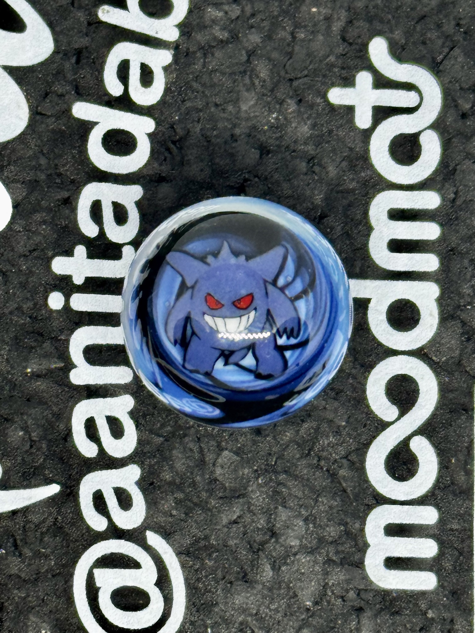 Gengar UV Swirl Slurper by Weasel Glass, identification view