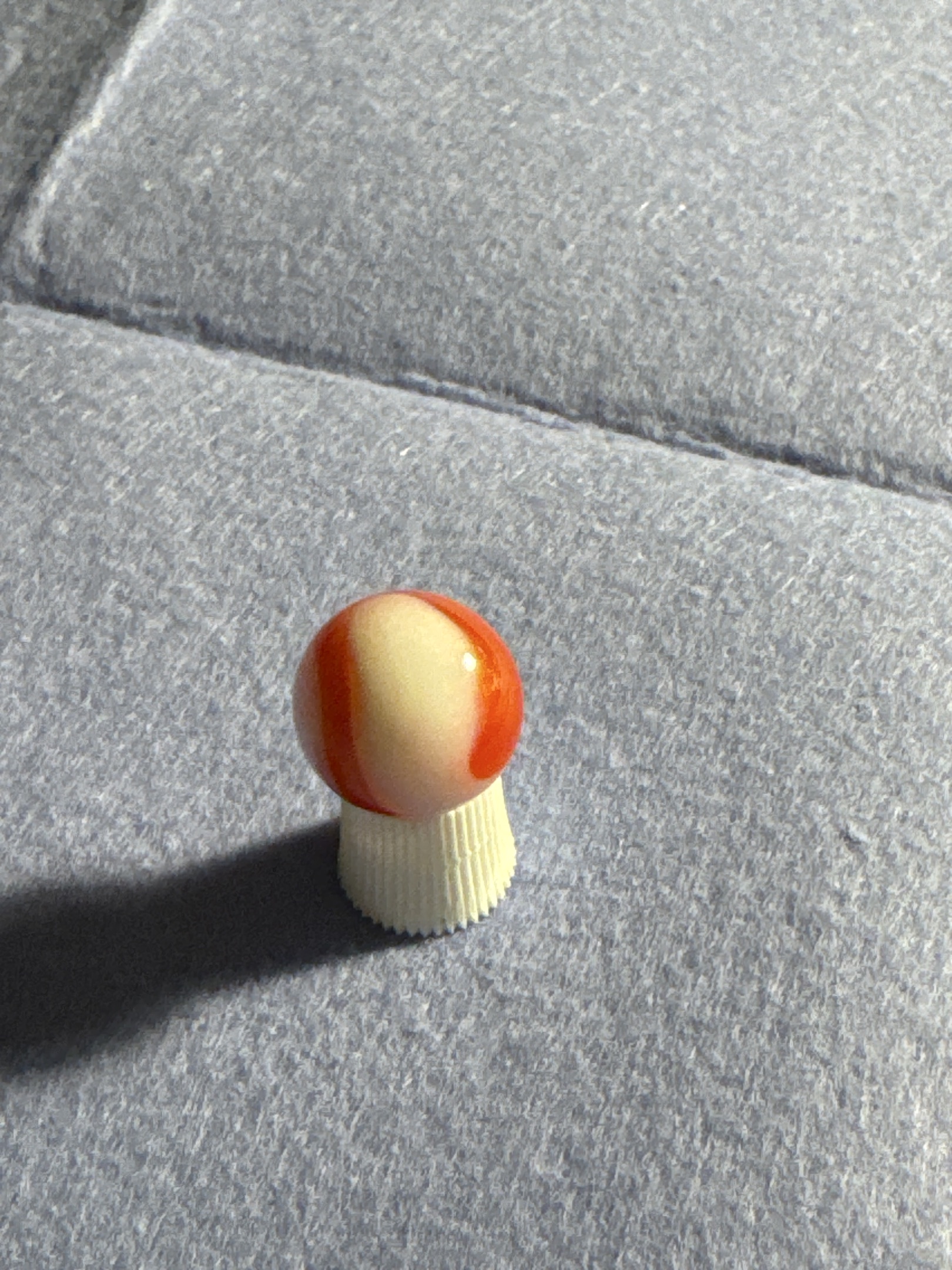 Orange and White by Vitro Agate Company