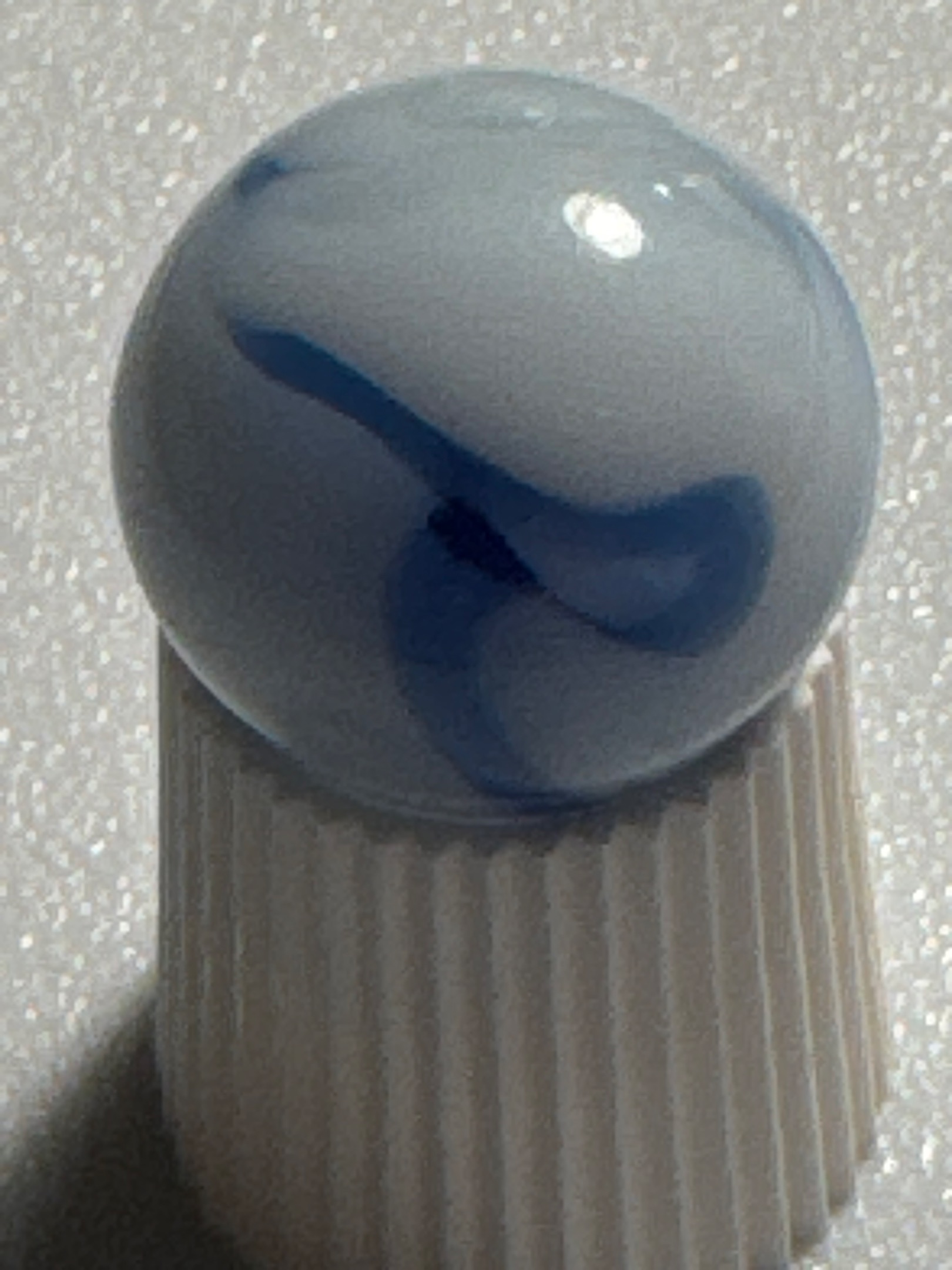 Blue and White Whitie by Vitro Agate Company