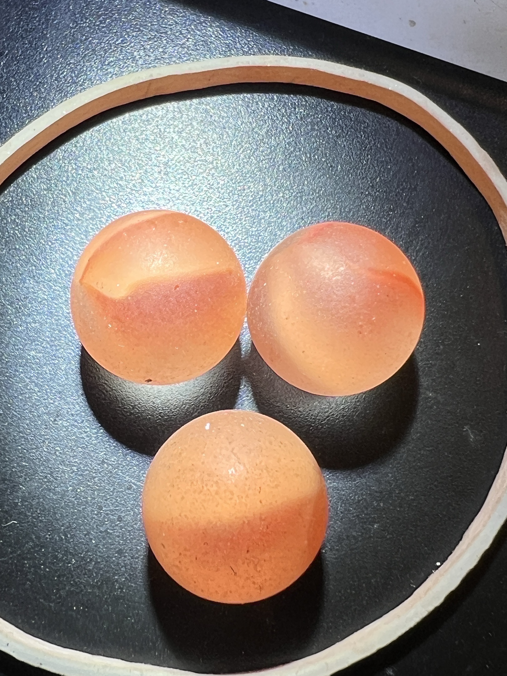 Orange Patch by Akro Agate Company, identification view