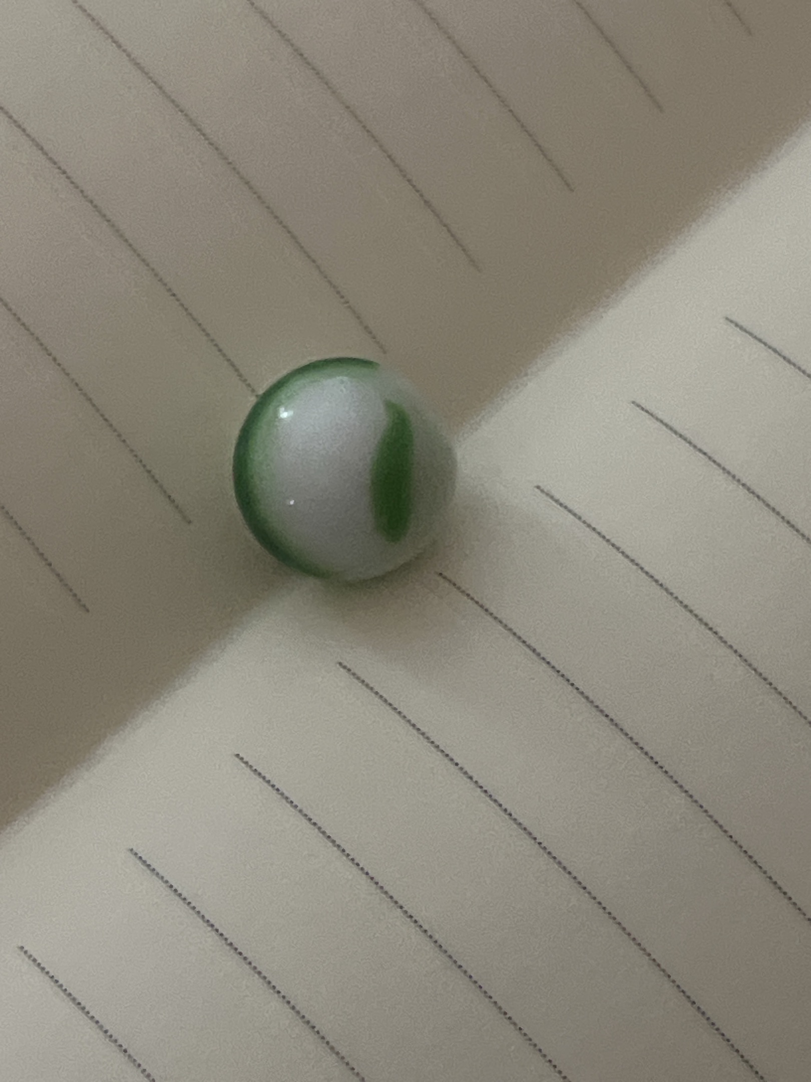 Green Patch by Akro Agate Company, identification view