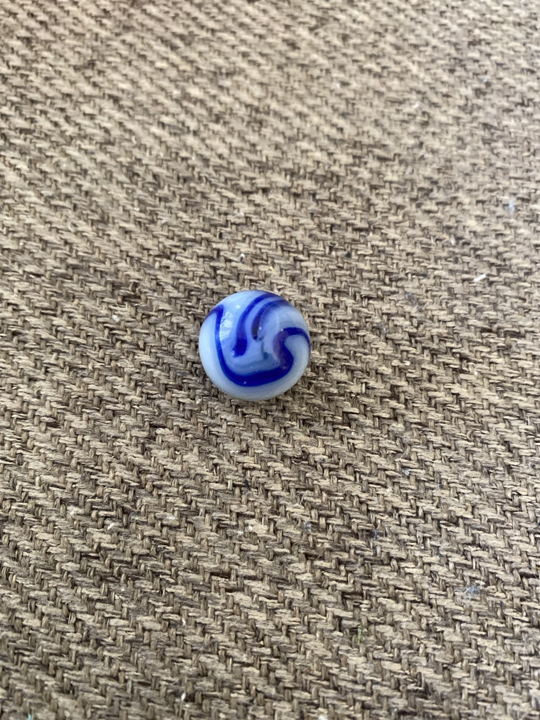 Blue and White Swirl by Alley Agate