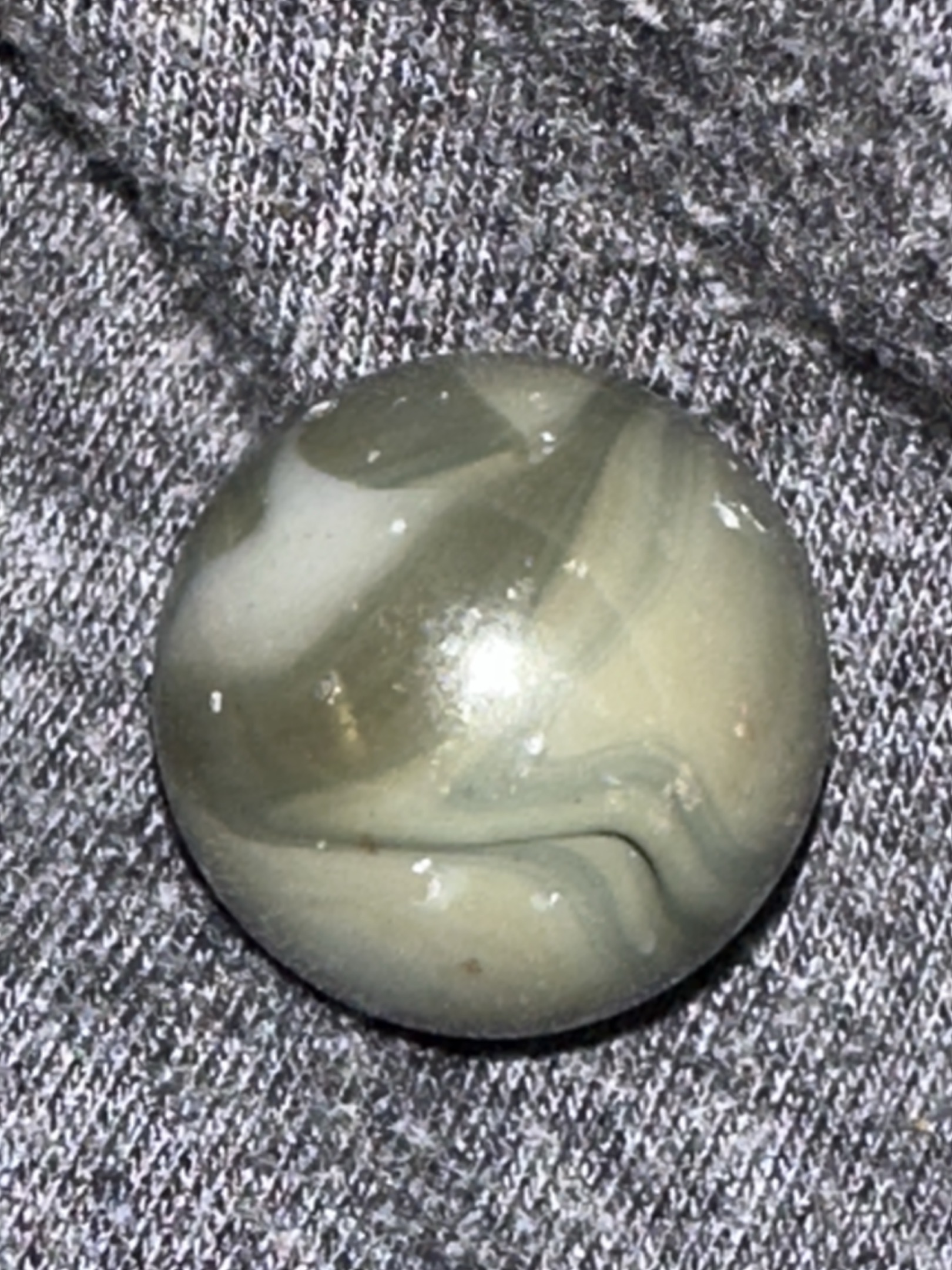 Olive Green Swirl by Alley Agate, identification view