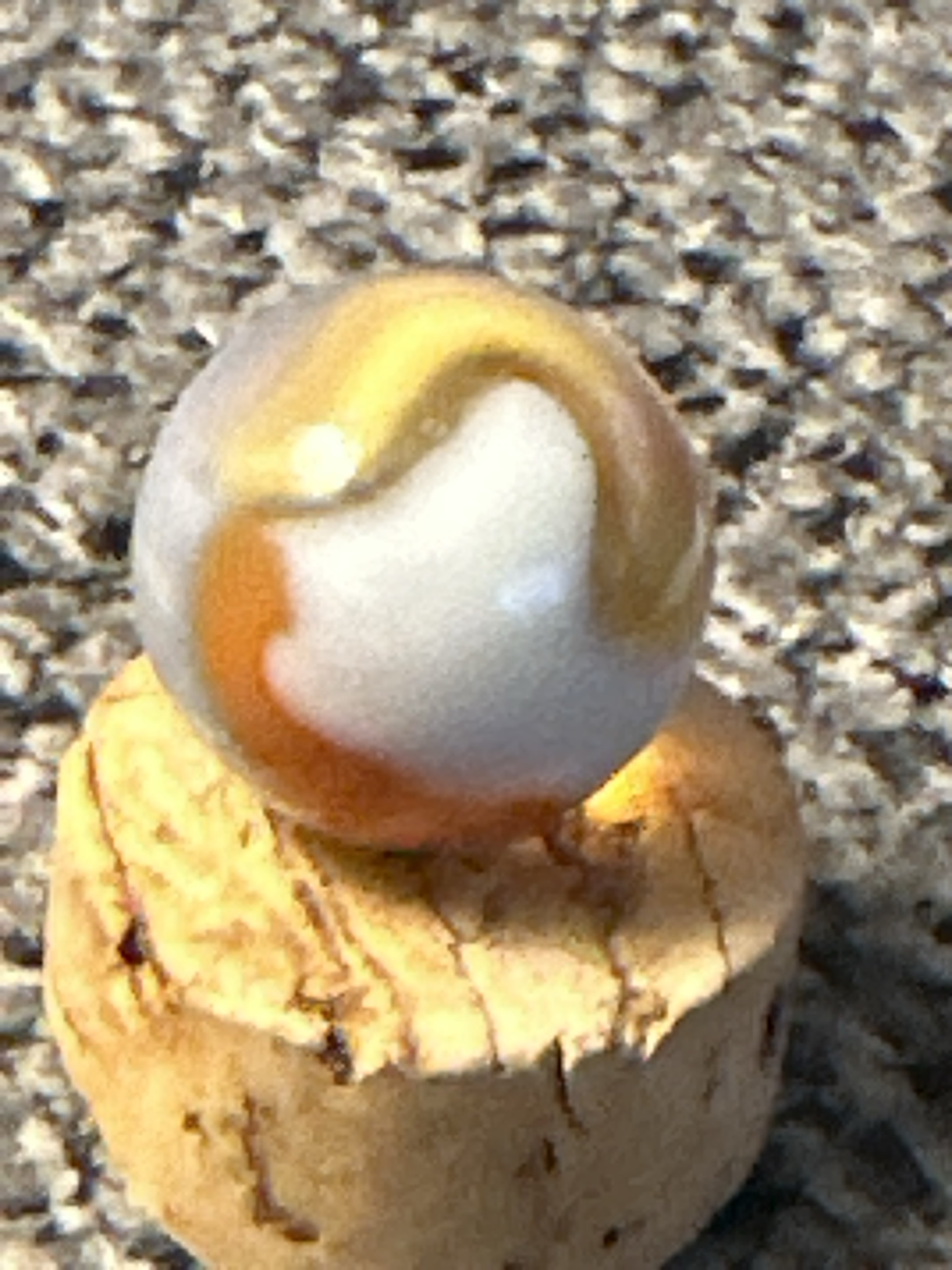 Orange and Yellow by Akro Agate, identification view