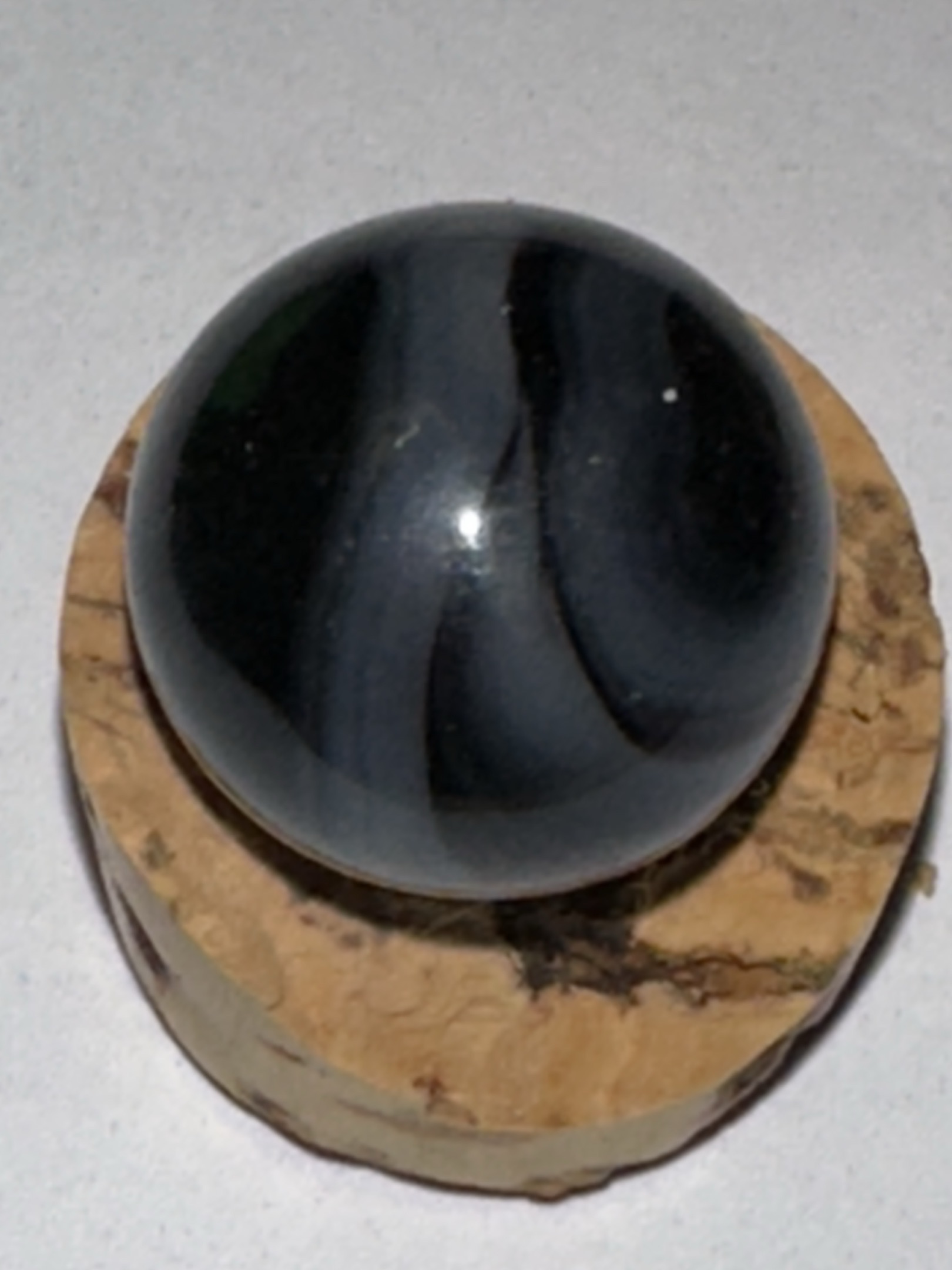 Black Slag by Akro Agate Company, identification view
