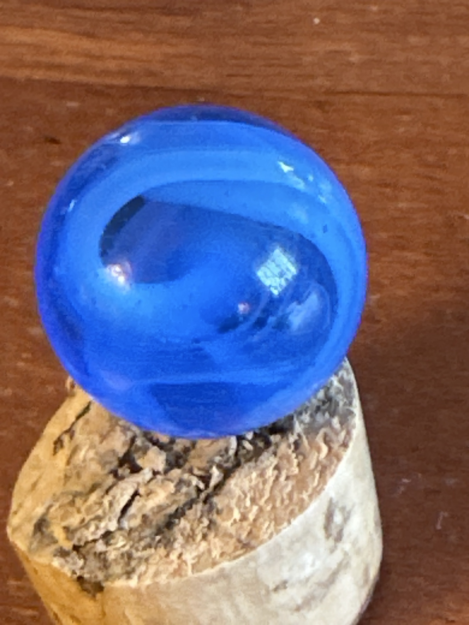 Blue and White Swirl by Alley Agate, identification view