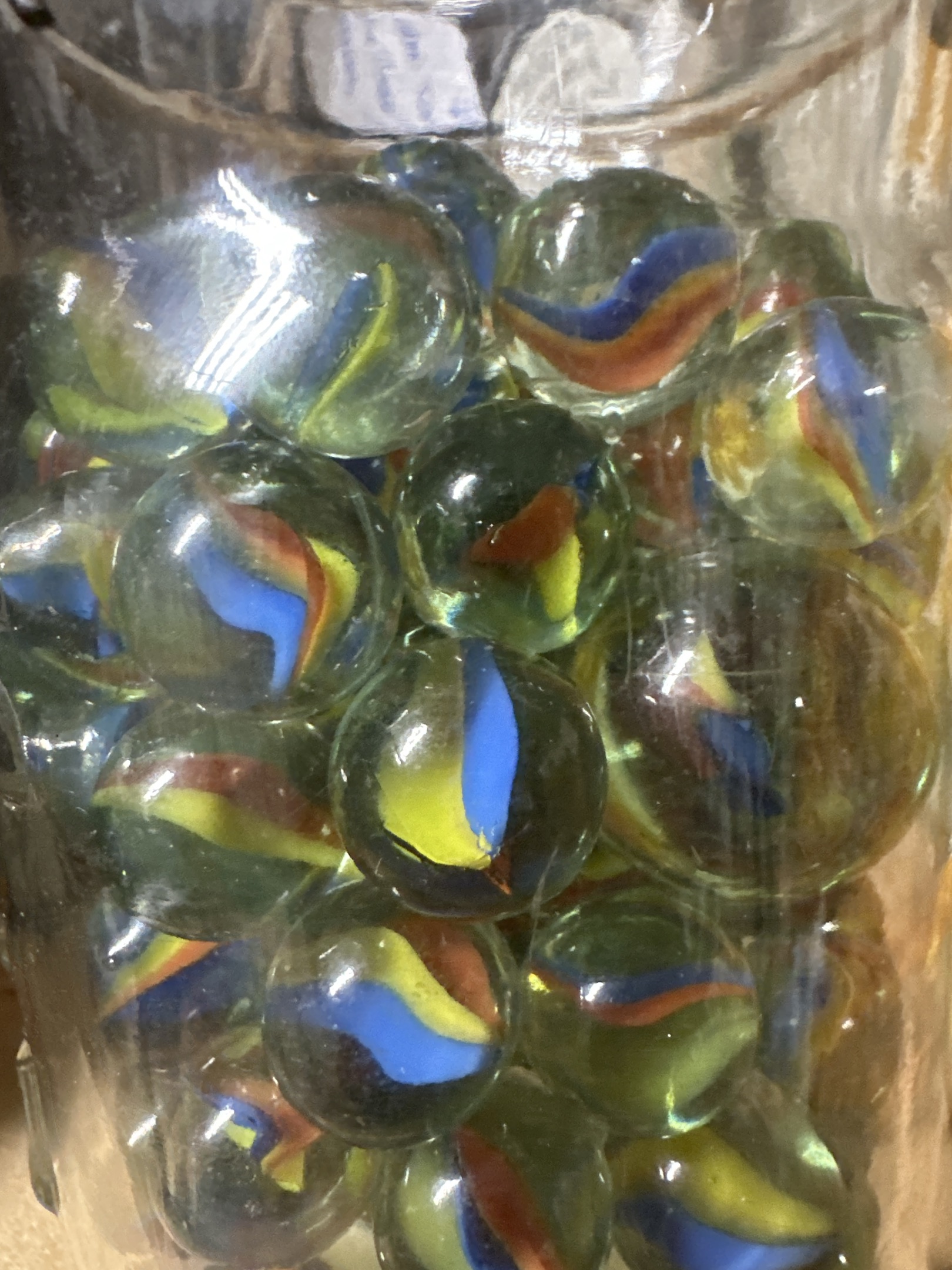 Rainbow Cat's Eye by Marble King, identification view