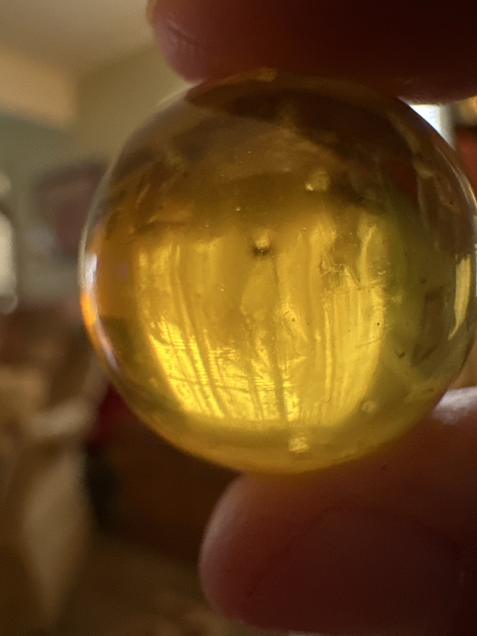 Amber Clearie by Christensen Agate Company, identification view