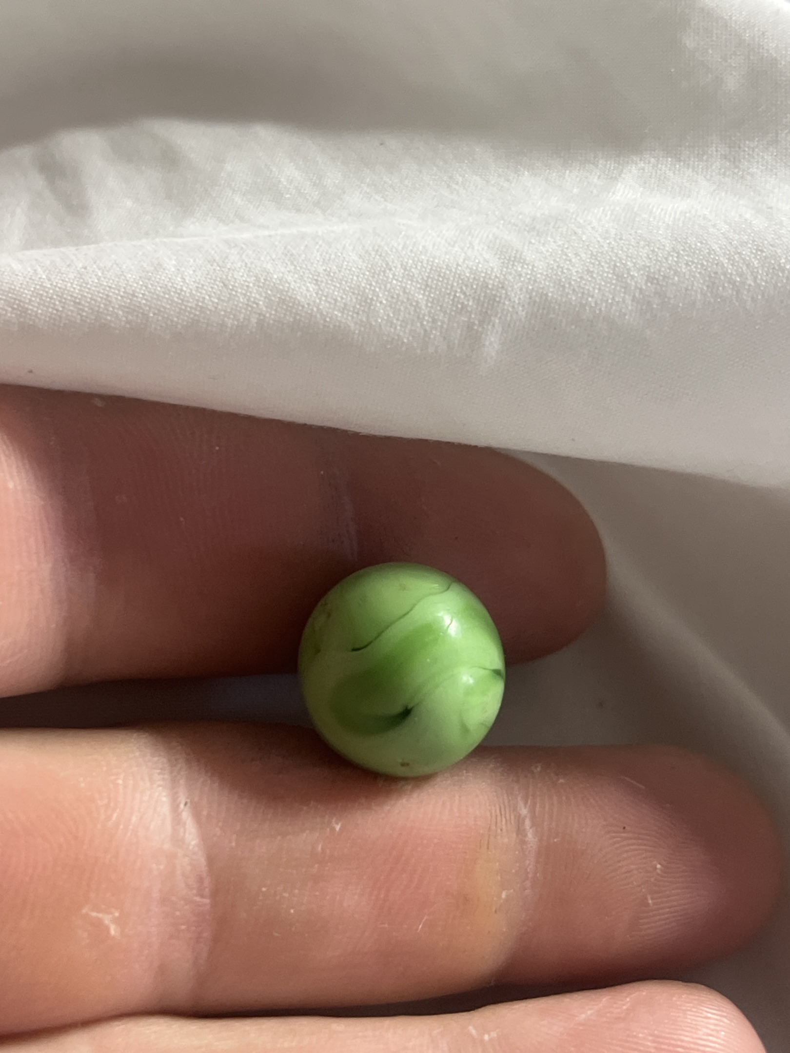 Lime Green Swirl by Akro Agate