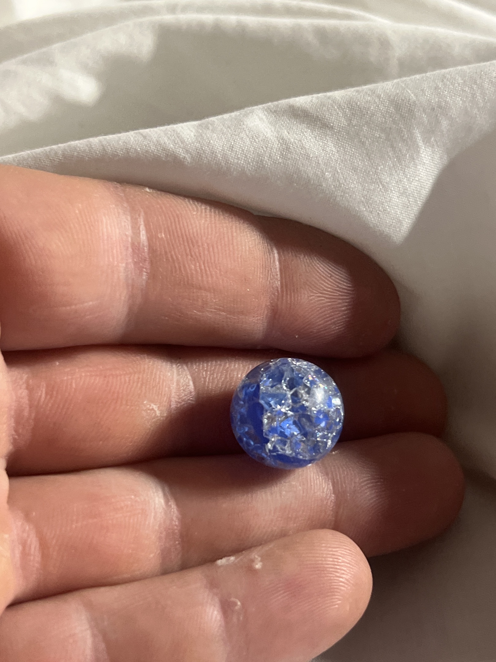 Fried Blue Marble by Crafter Altered / Post-Manufacture