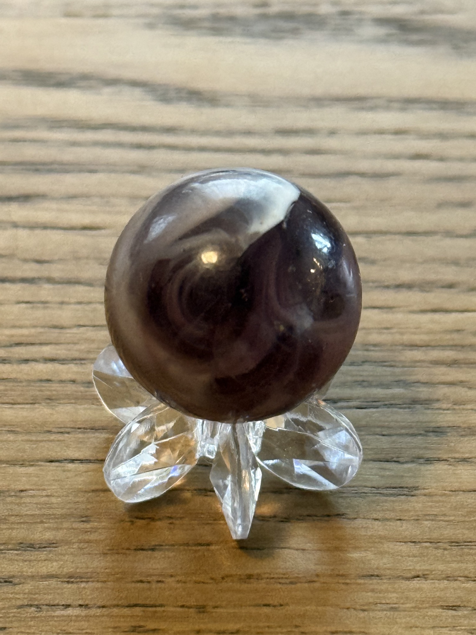 Purple Slag Shooter by Akro Agate Company