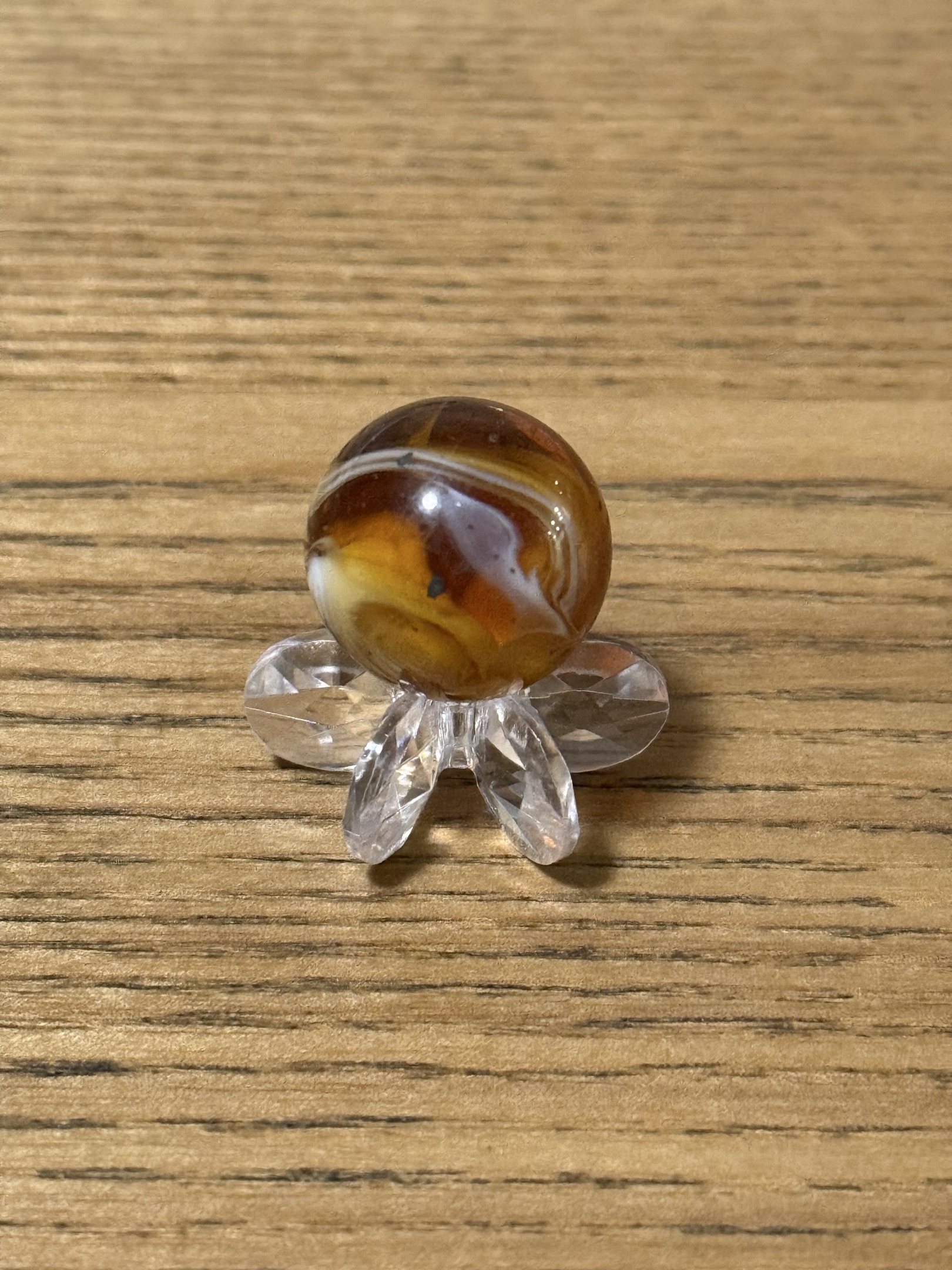 Amber Multi-color Slag by Akro Agate Company
