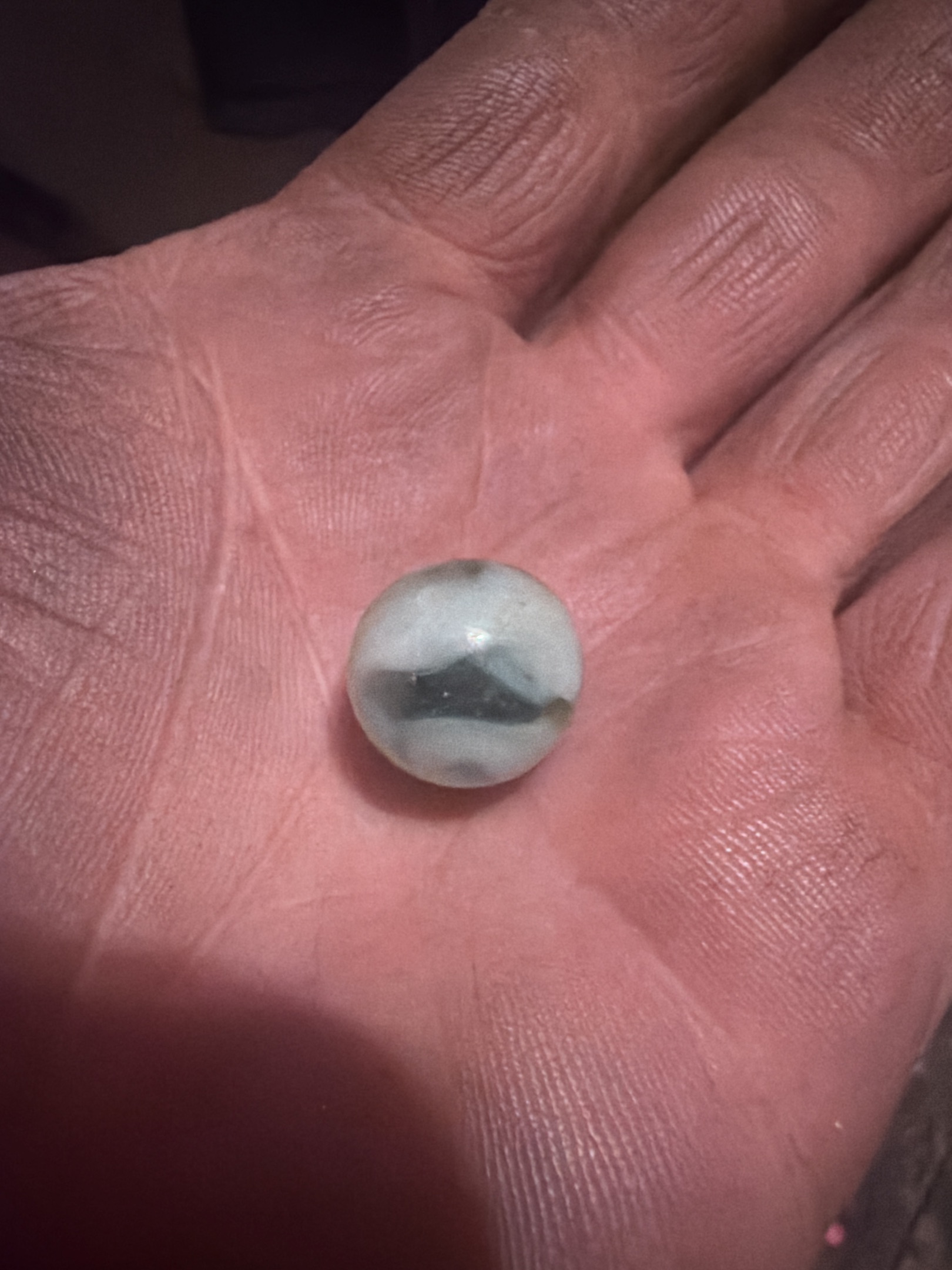 Prize Name (Green & White) by Akro Agate Company