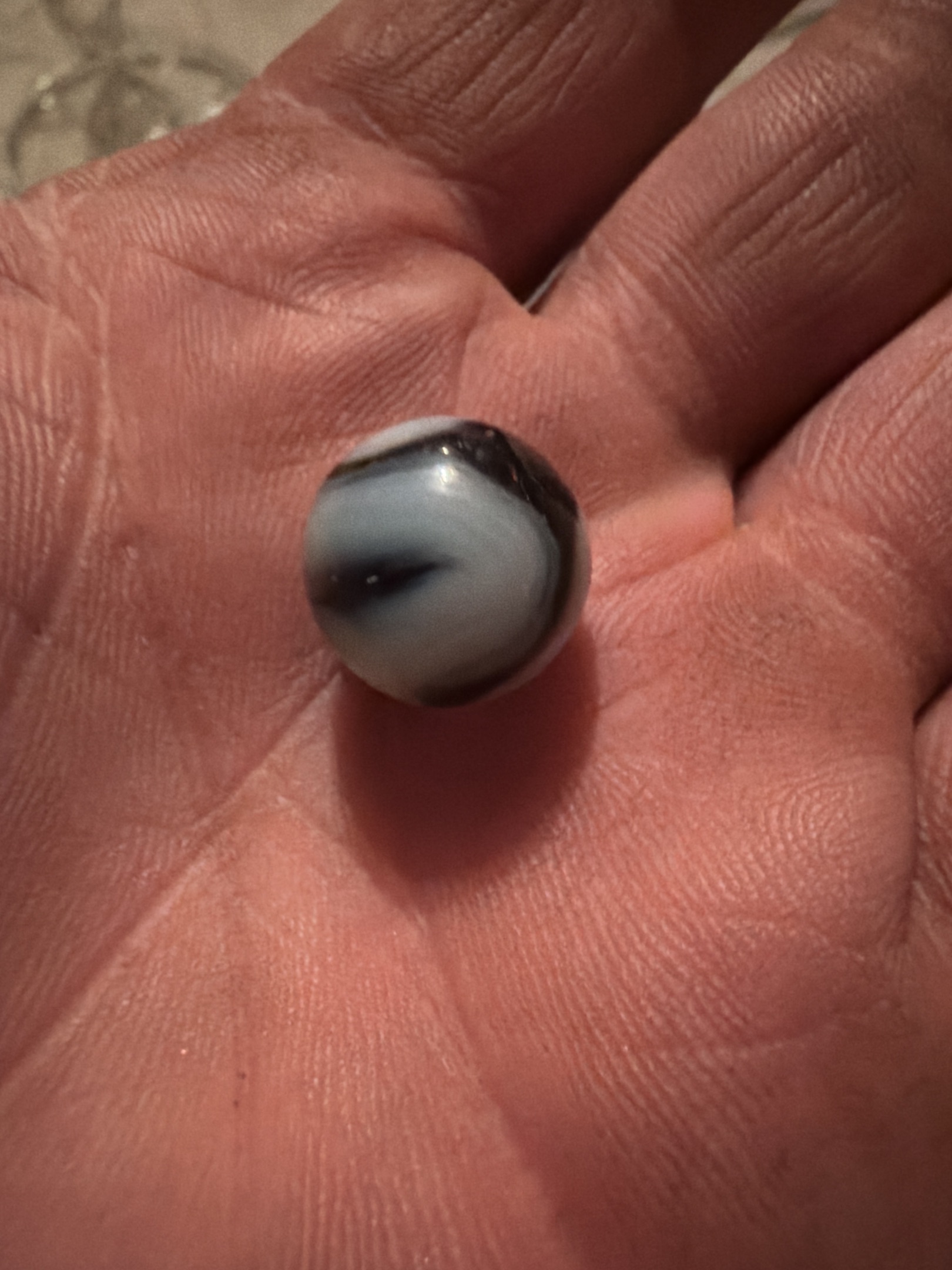 Black and White Swirl by Akro Agate Company