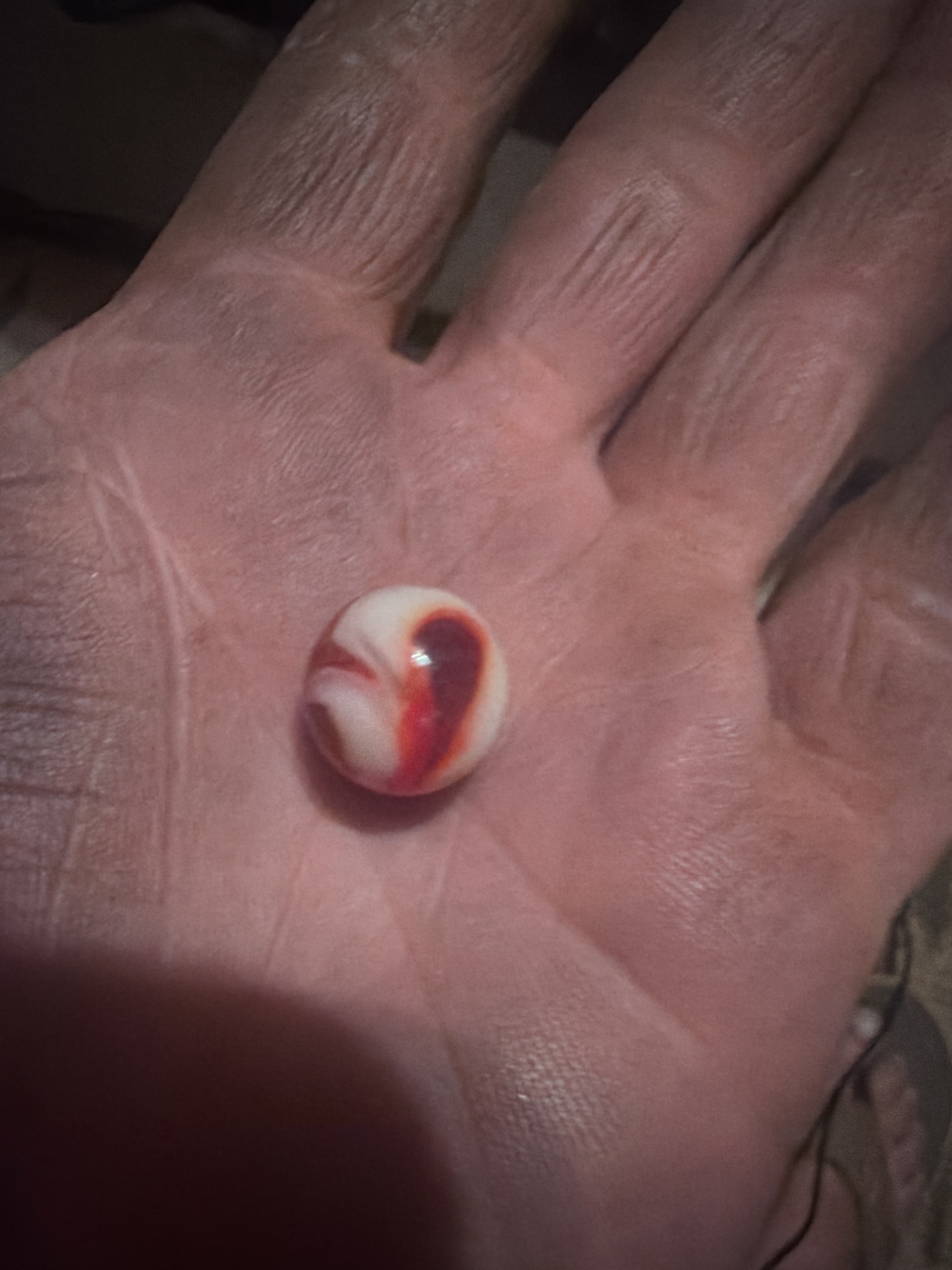 Red & White by Akro Agate Company