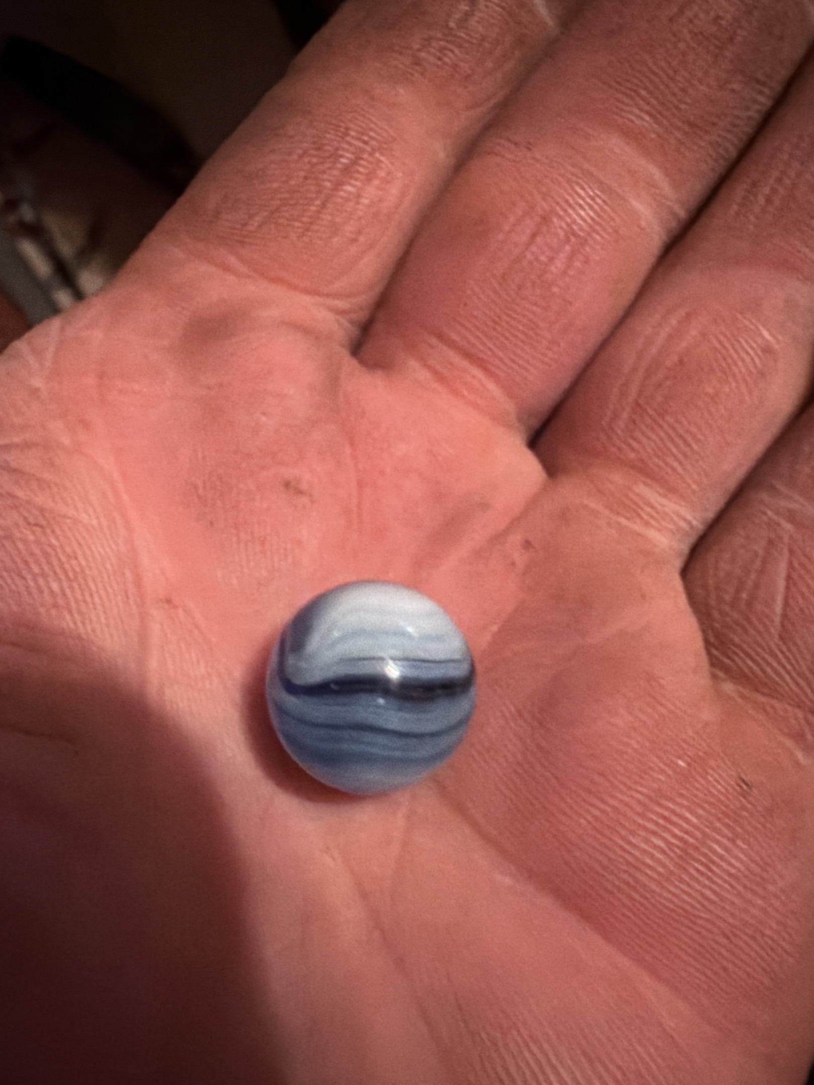 Blue Slag by Akro Agate Company