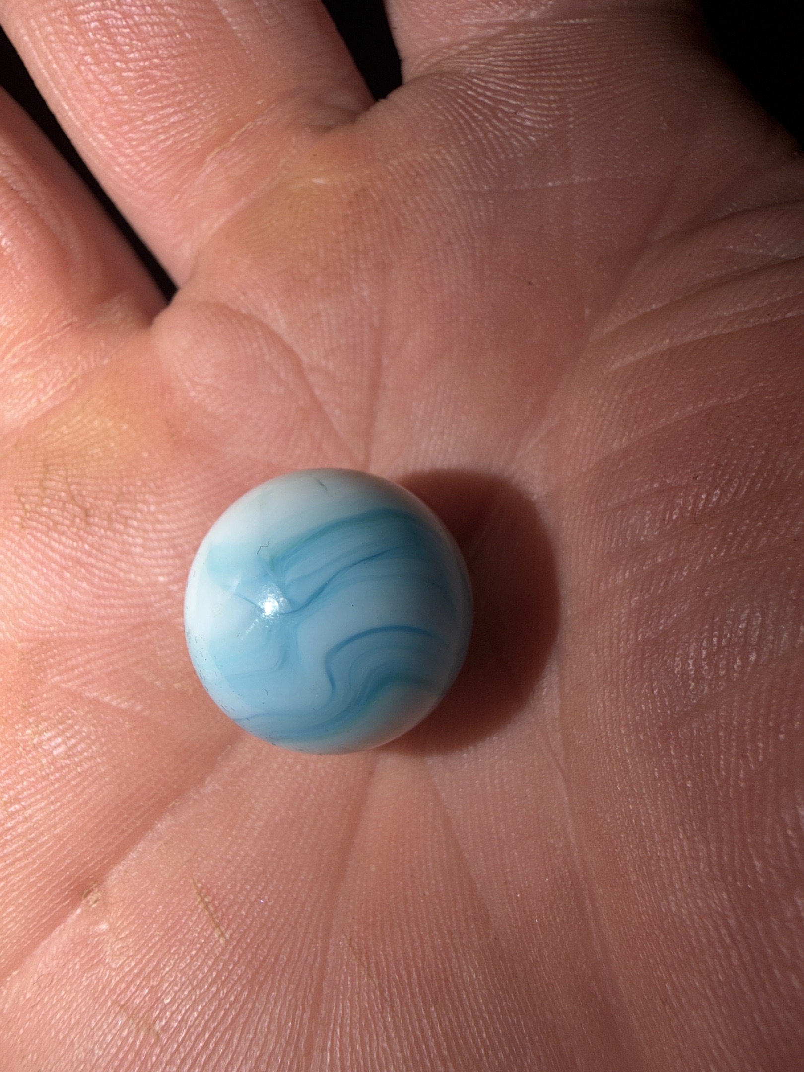 Prize Name (Blue and White) by Akro Agate Company
