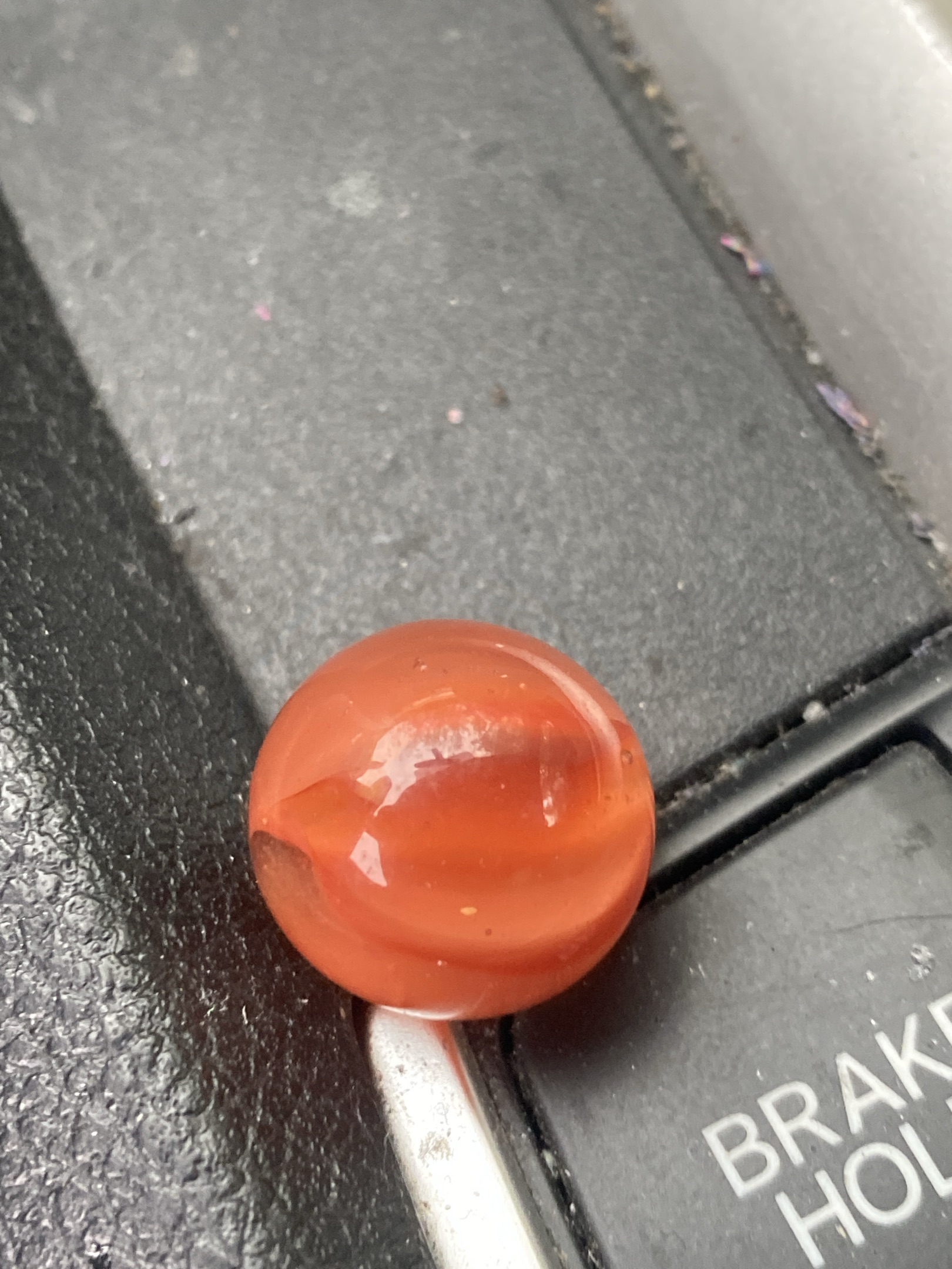 Orange Slag by Akro Agate Company