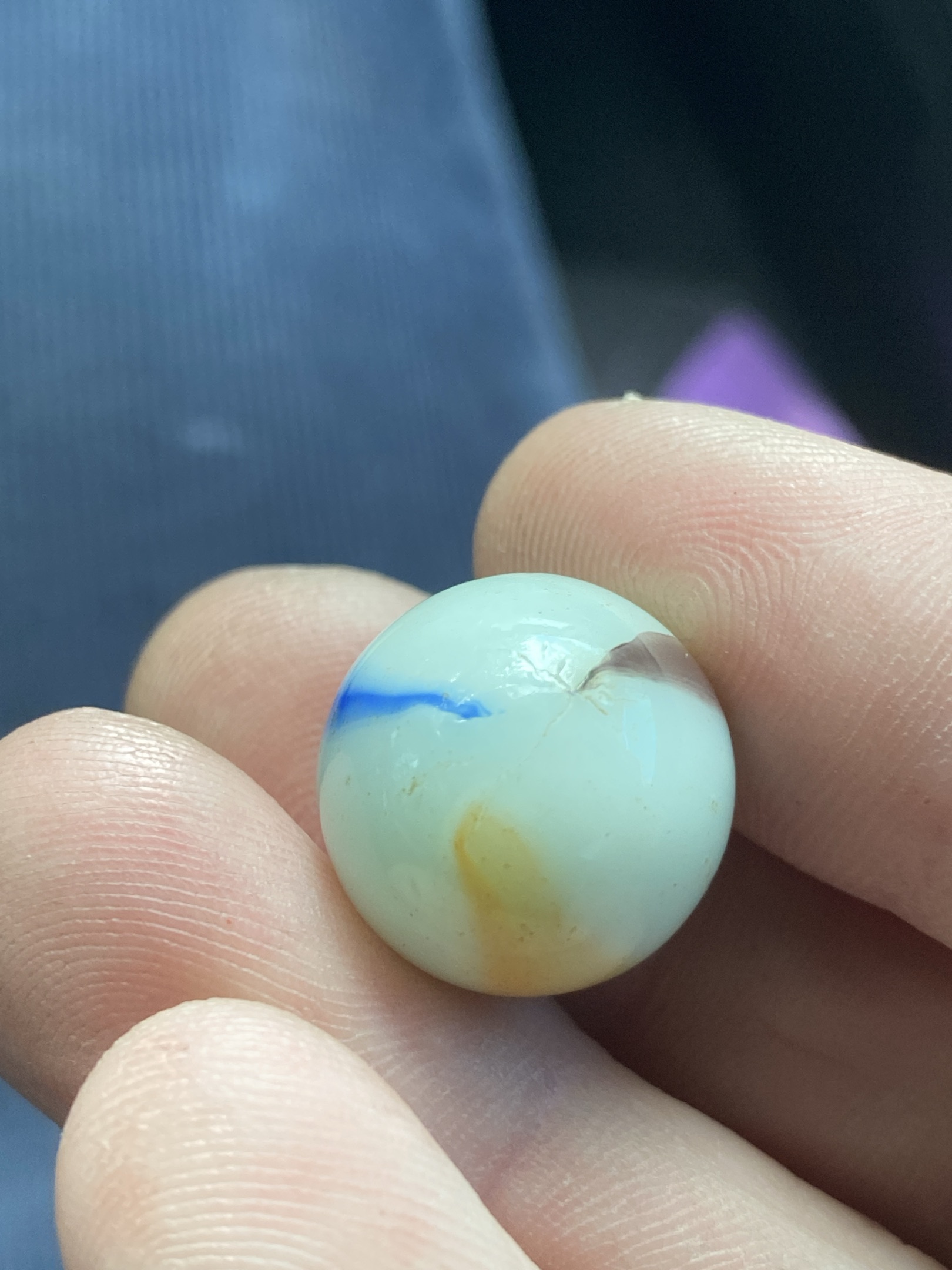 Multi-Color Shooter by Vitro Agate Company, identification view