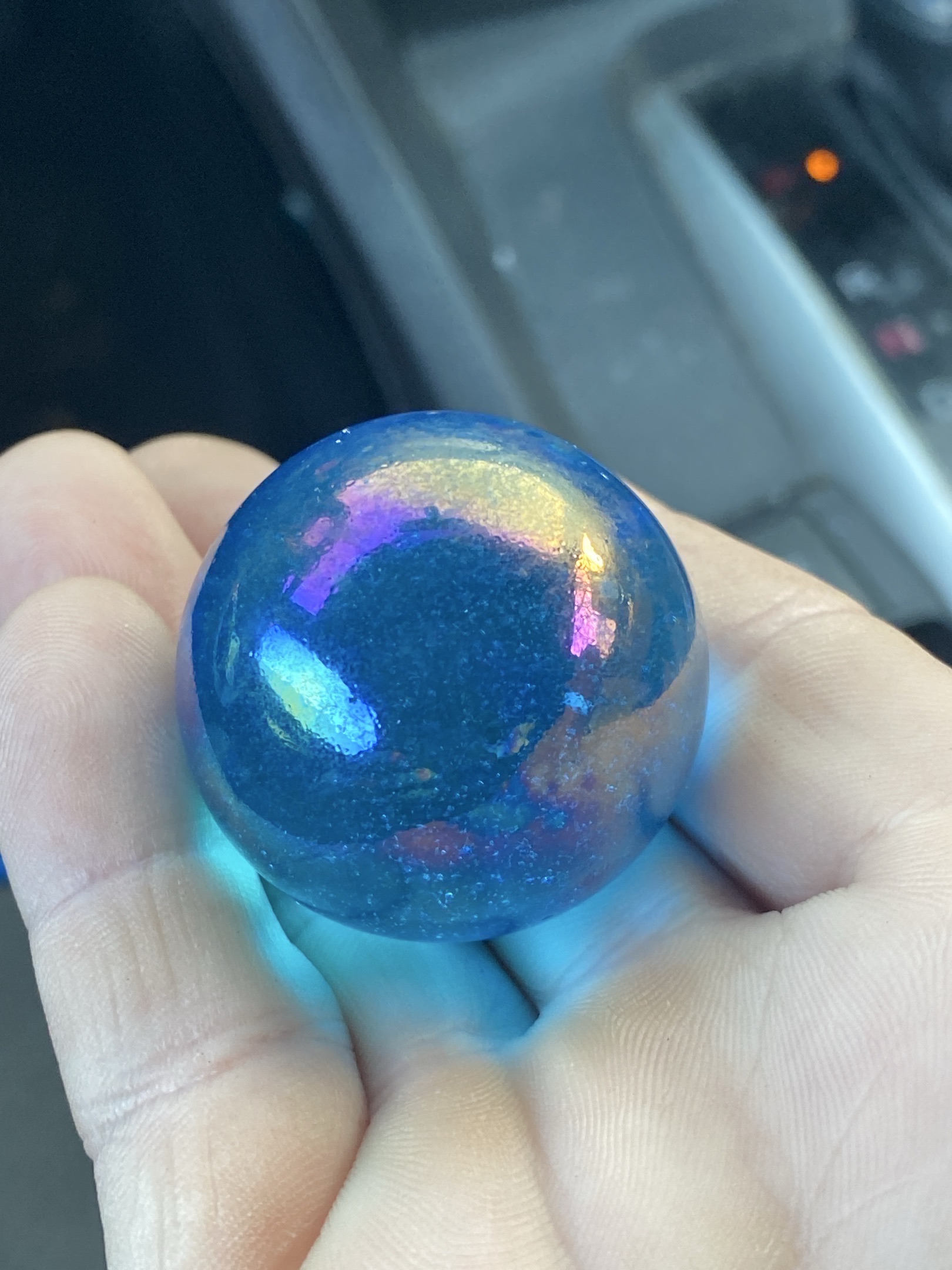 Blue Galaxy / Blue Lustre by Vacor de Mexico (Mega Marbles), identification view