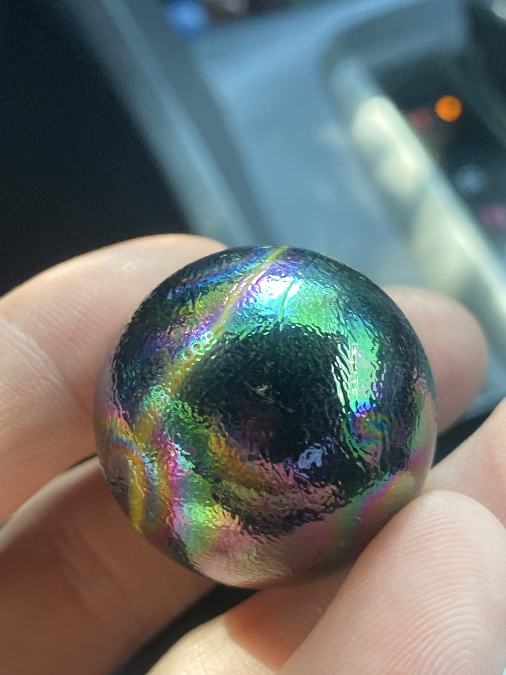 Black Panther (Giant) by Vacor de Mexico (Mega Marbles), identification view