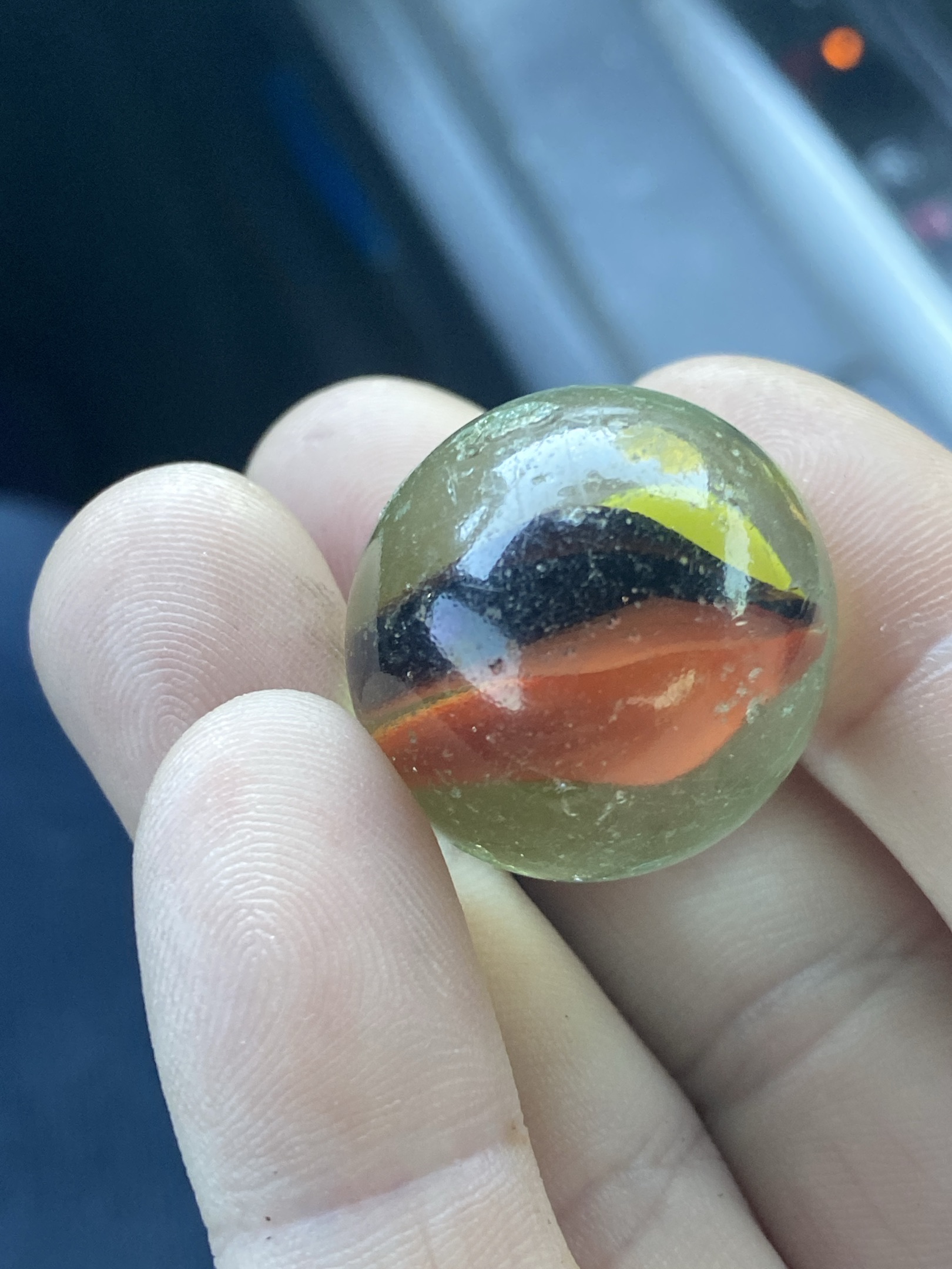 Cage (Tri-color Boulder) by Vitro Agate Company, identification view