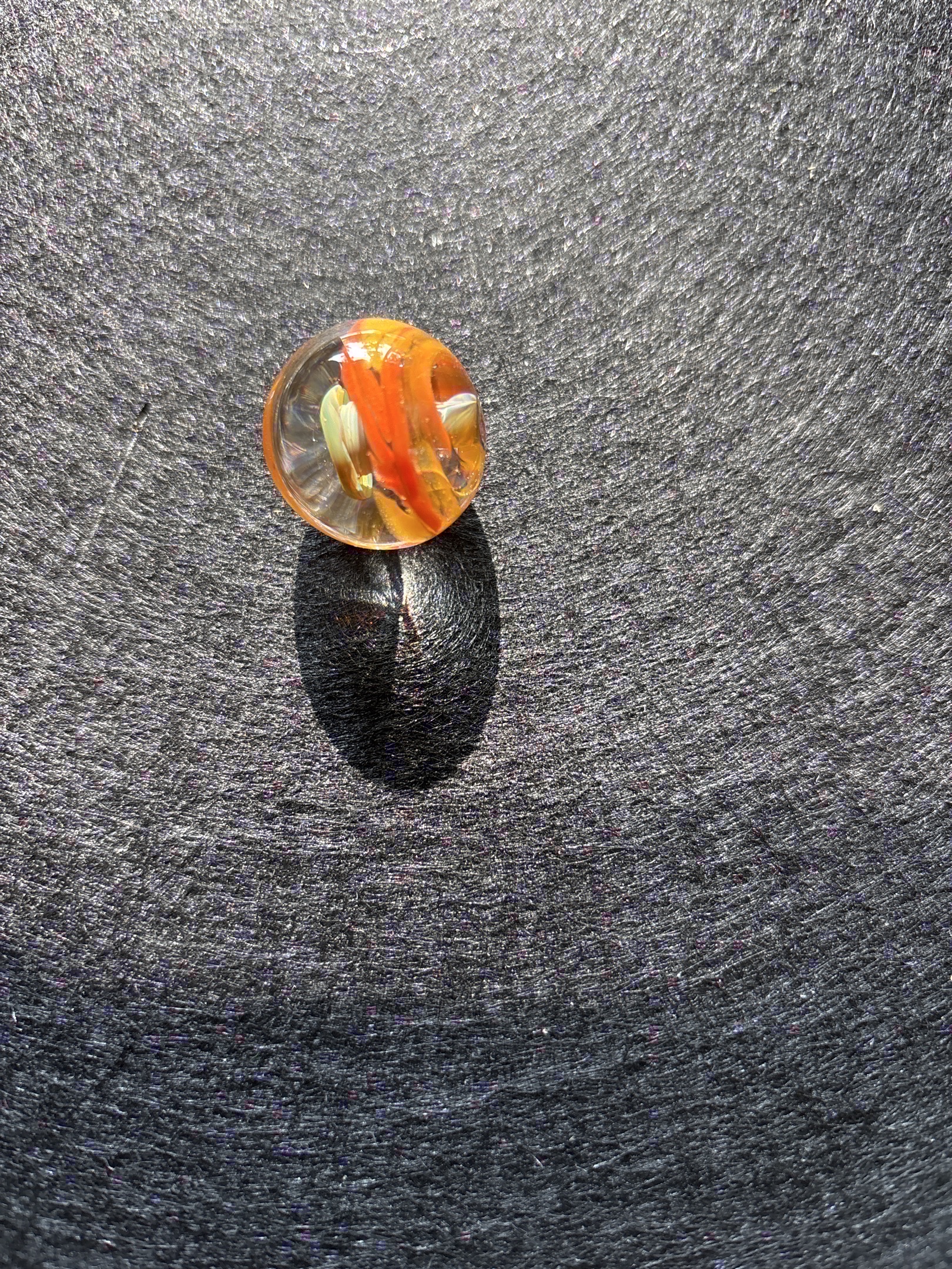 Orange Flame Ribbon by Contemporary Artisan (USA Handmade)