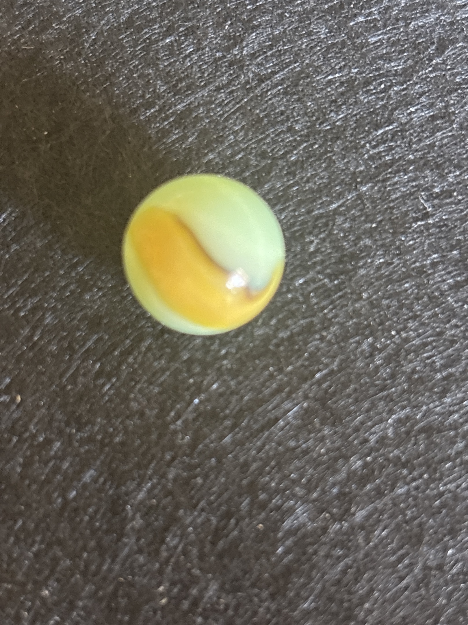 Lime Opalescent Patch with Butterscotch by Vitro Agate, identification view