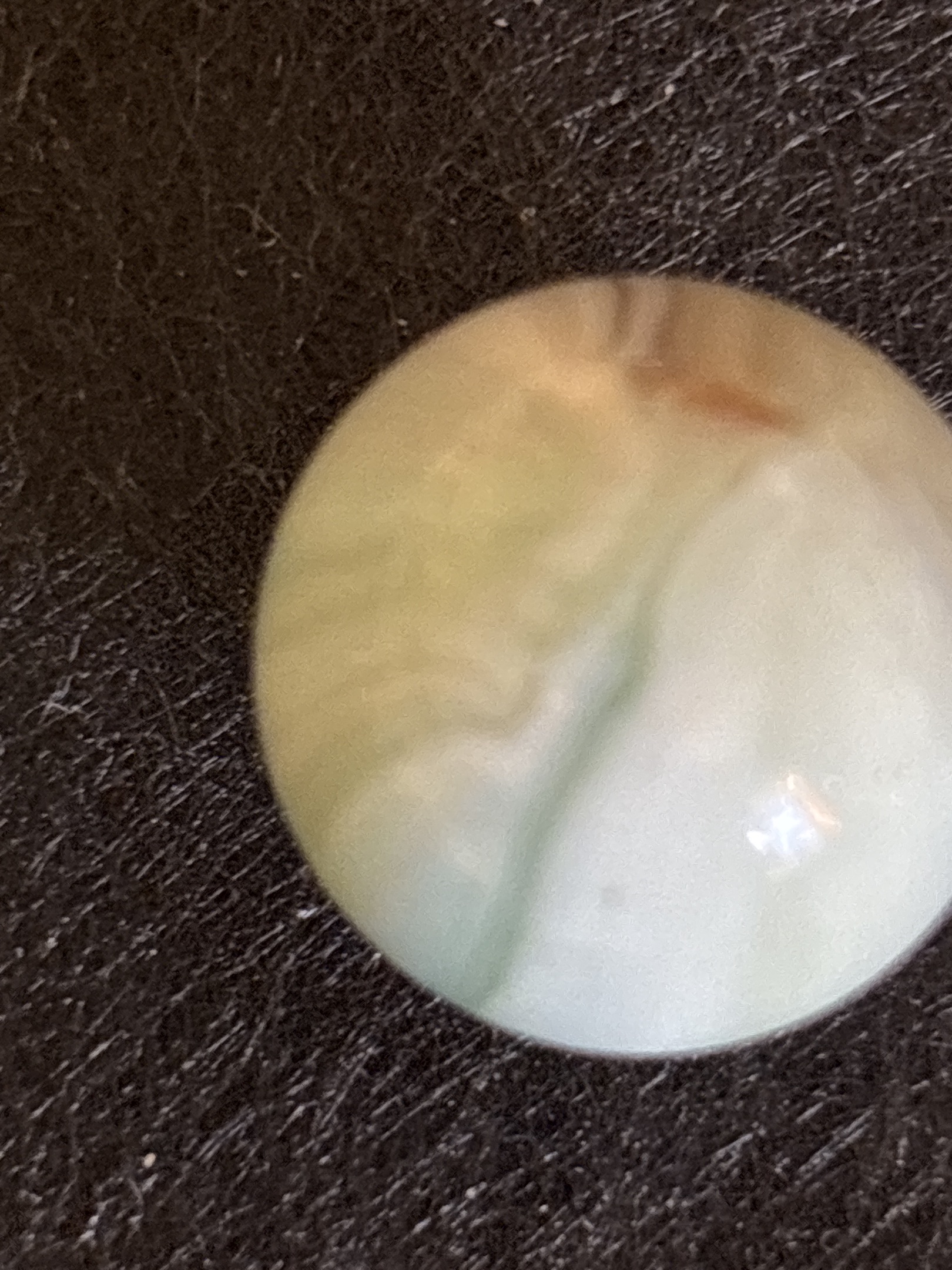 White Onyx Slag by Akro Agate, identification view