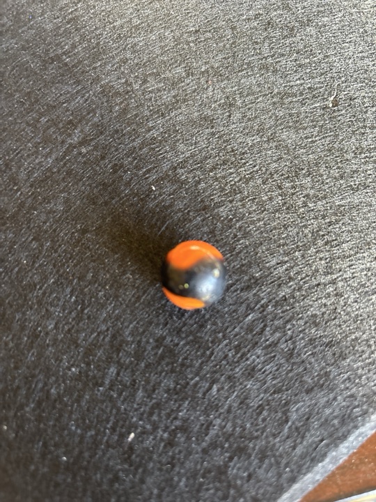 Bumblebee - Black and Orange by Peltier Glass Company, identification view