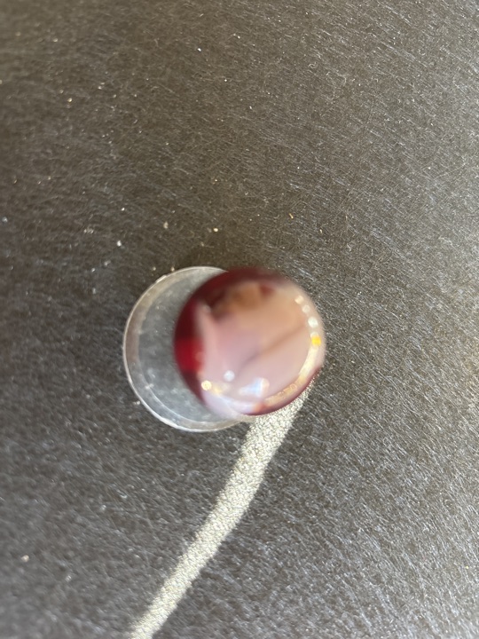 Oxblood Patch - Red and White by Akro Agate, identification view